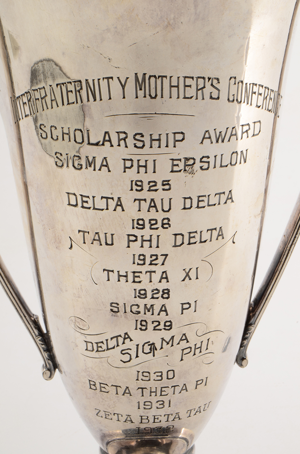 Engraved Silver Plate Trophy