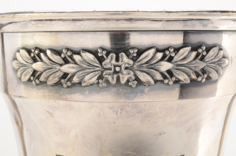 Engraved Silver Plate Trophy