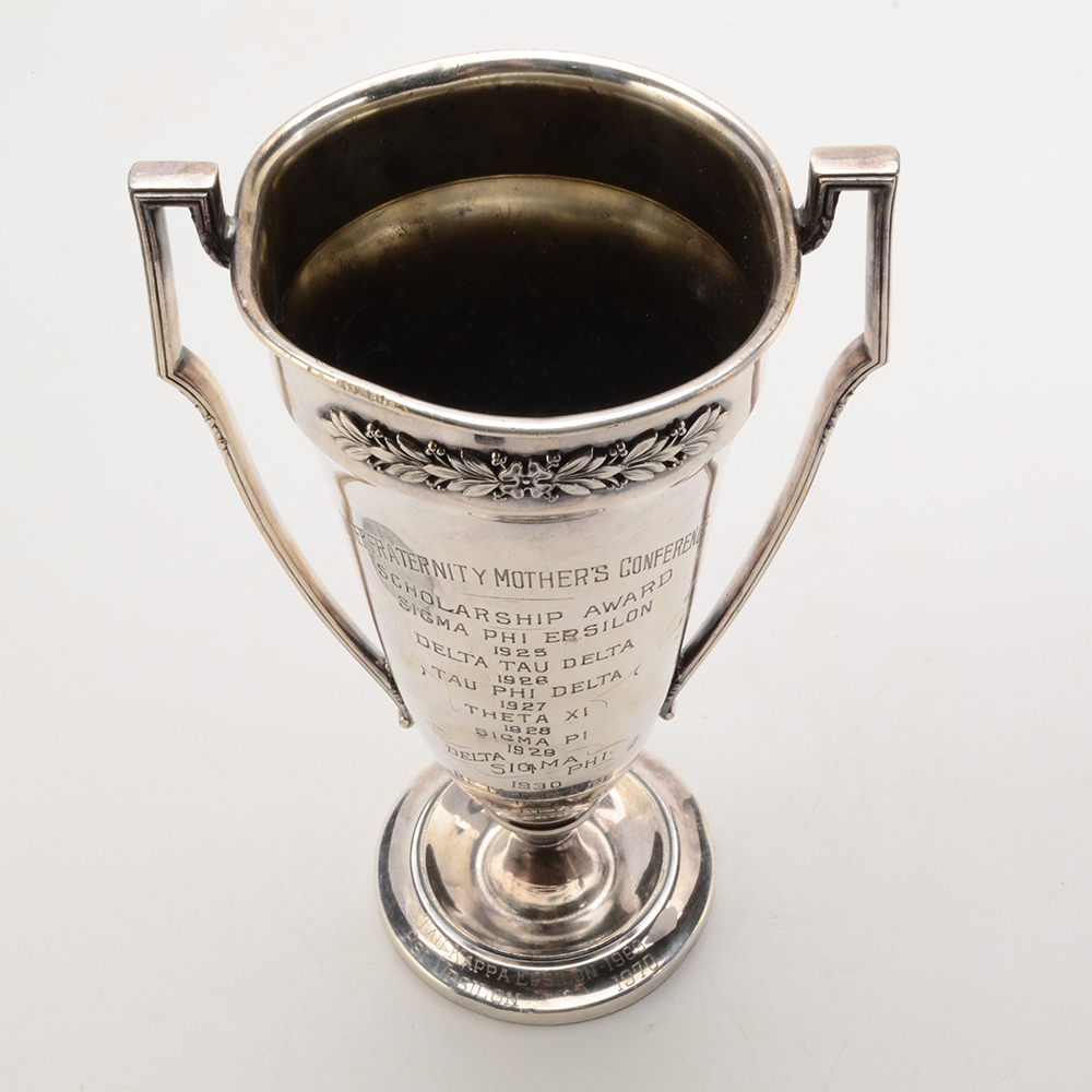 Engraved Silver Plate Trophy