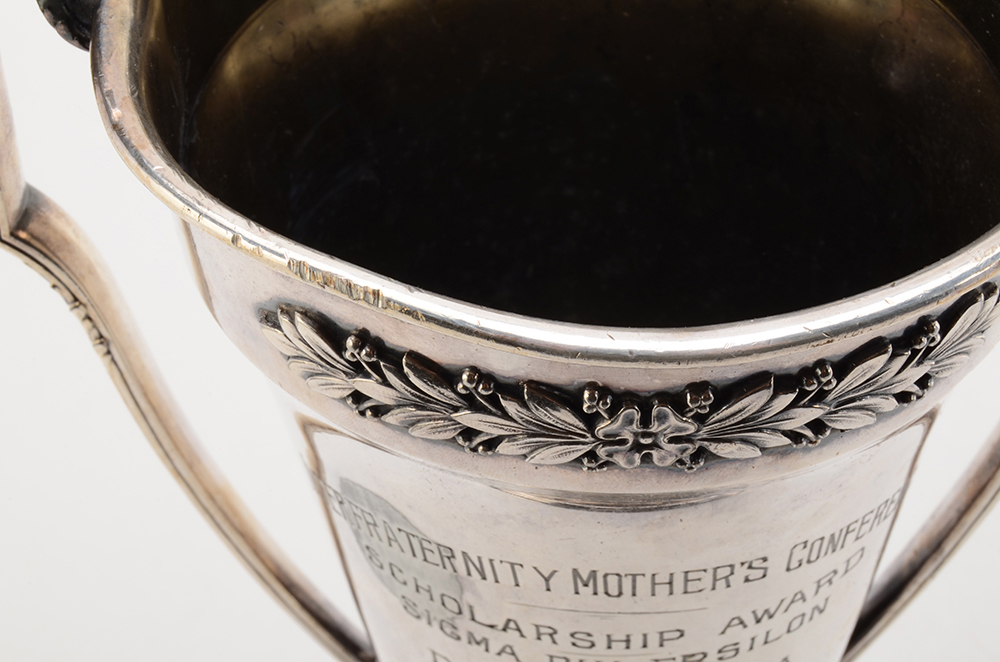 Engraved Silver Plate Trophy