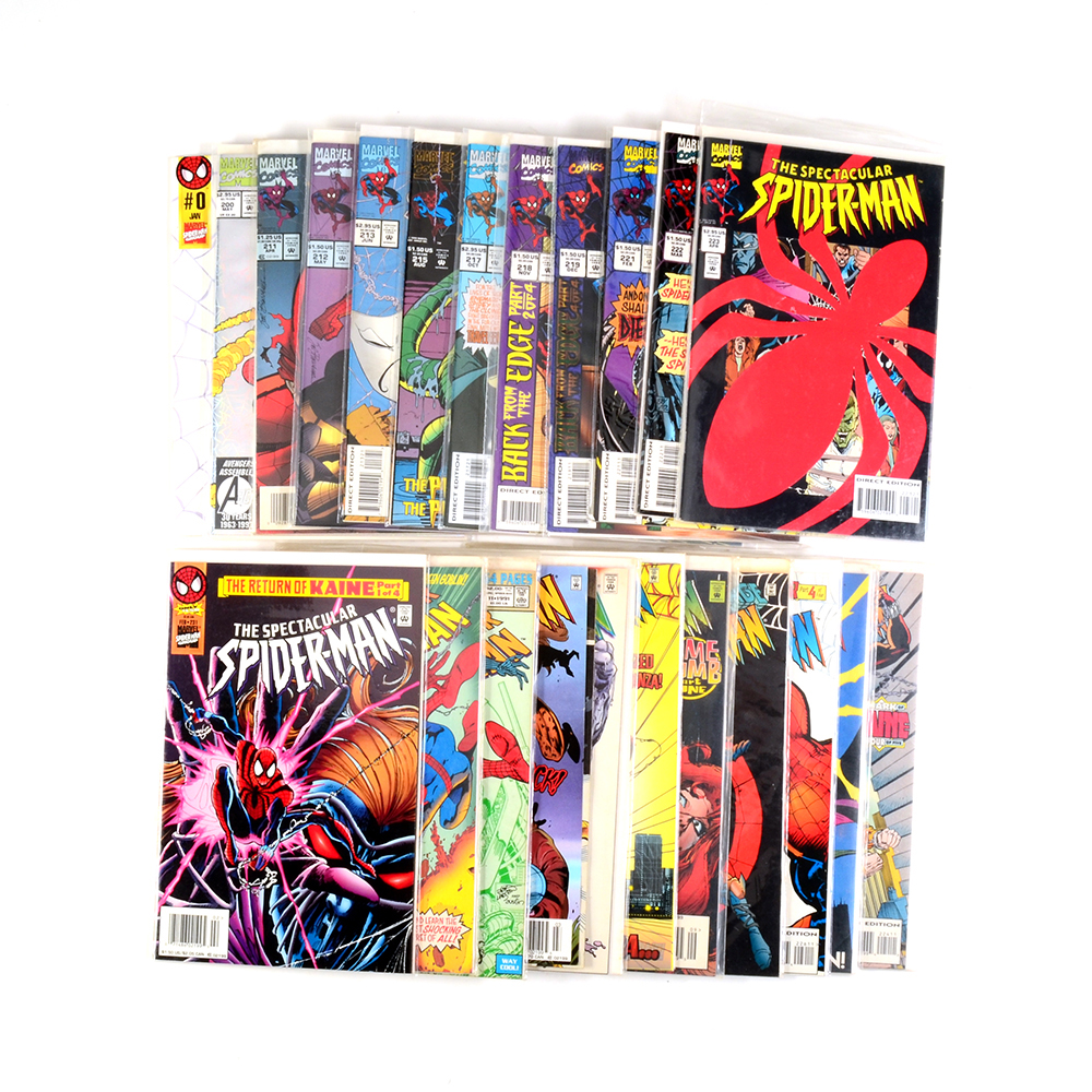 Spider-Man with “Spectacular” Issue 200 and “Sensational” Issue 0