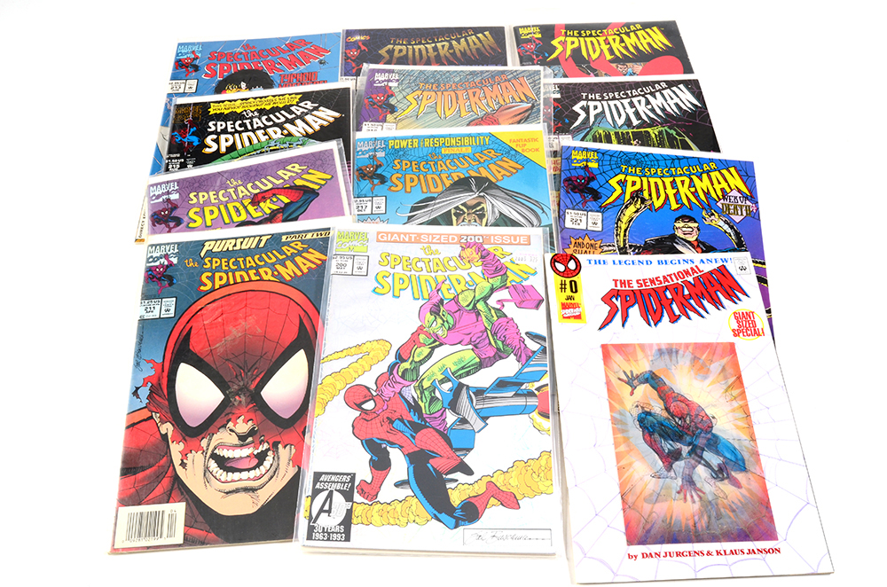 Spider-Man with “Spectacular” Issue 200 and “Sensational” Issue 0