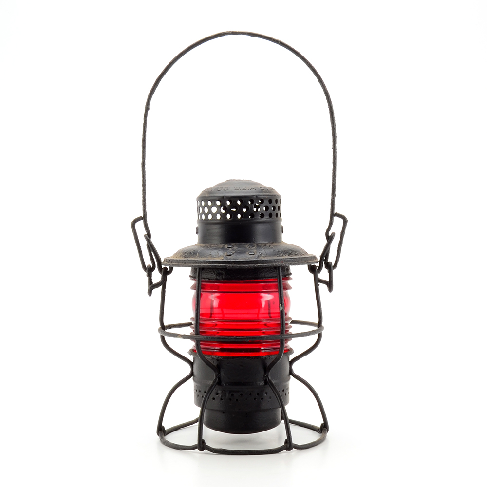 1925 Armspear Railroad Lantern With Red Globe