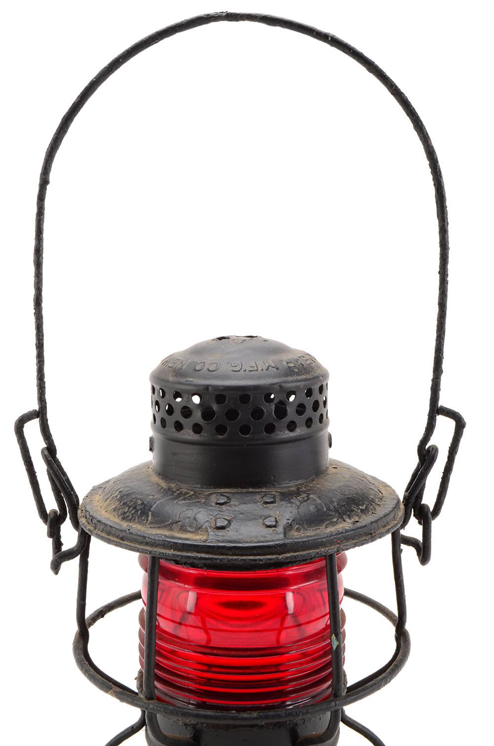 1925 Armspear Railroad Lantern With Red Globe
