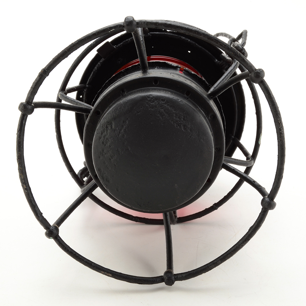 1925 Armspear Railroad Lantern With Red Globe