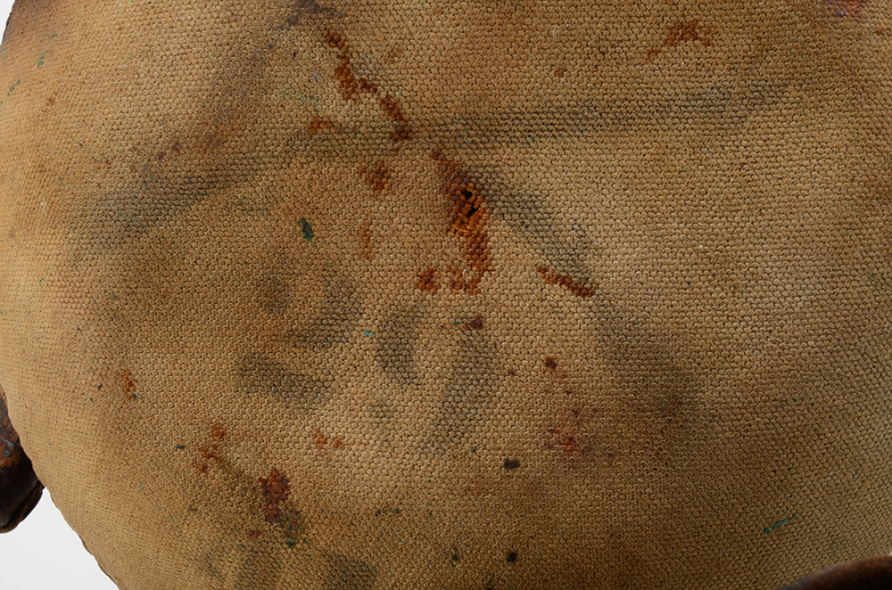 Antique U.S. Military Canteen With Leather Shoulder Strap