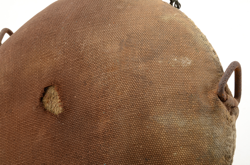 Early American Military Canteen With Chain and Stopper