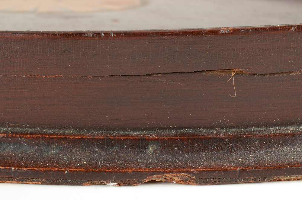 Mahogany Butlers Tray with Fan Inlay