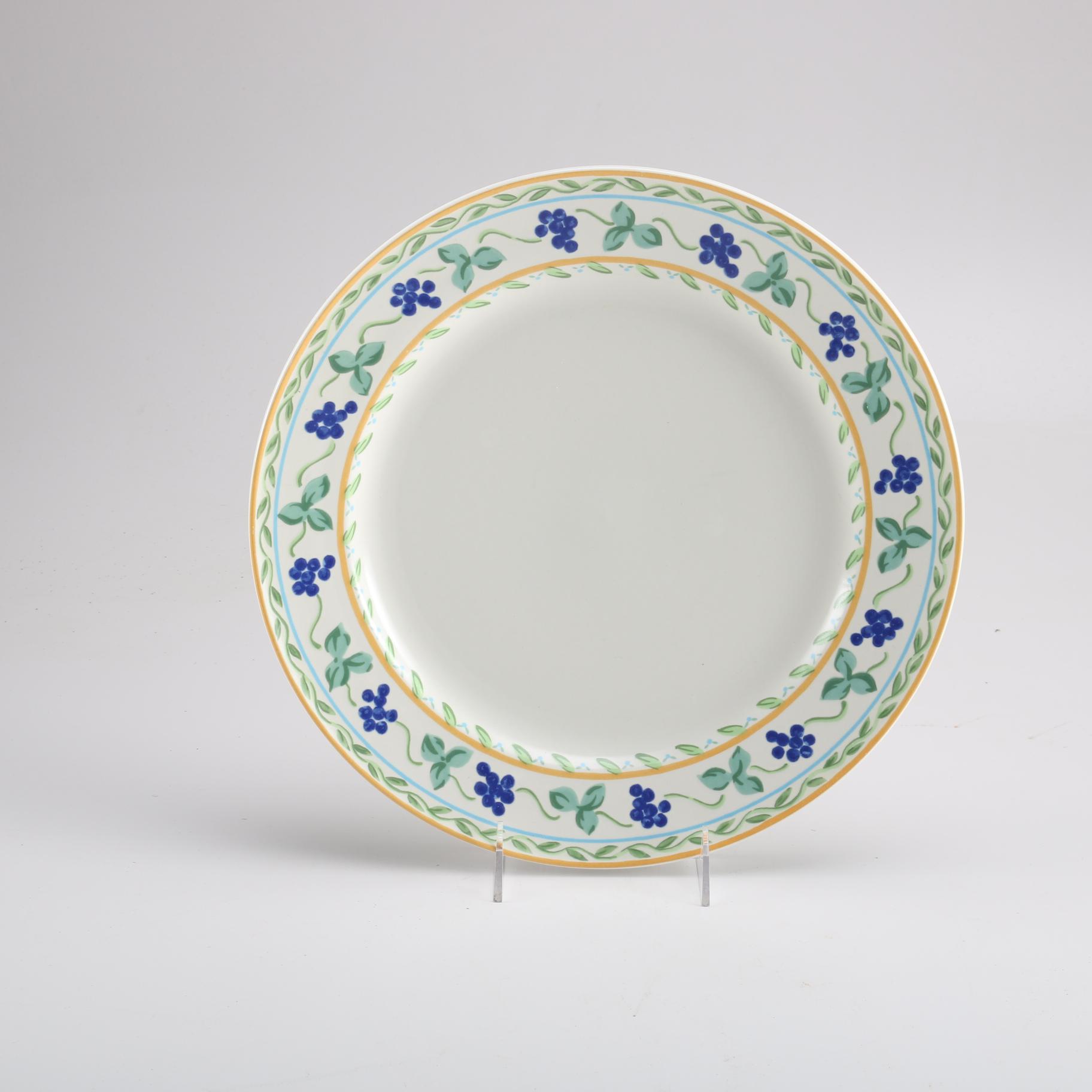 Mikasa Fashion Plate "Wine & Roses" Round Platter