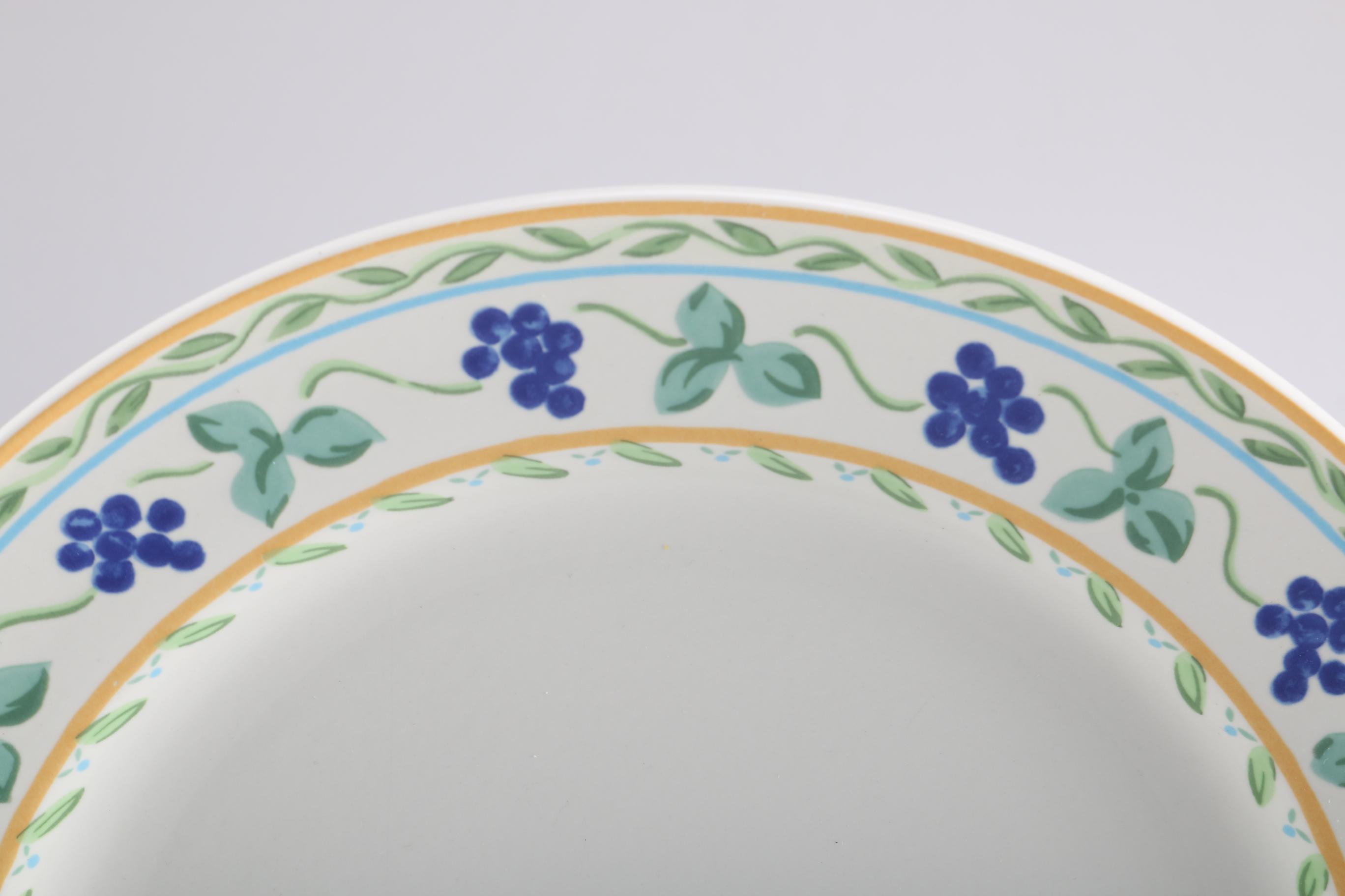 Mikasa Fashion Plate "Wine & Roses" Round Platter