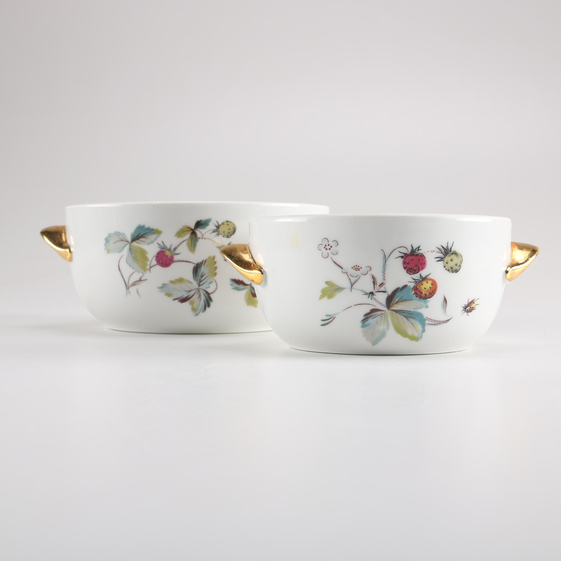 Two Royal Worcester Porcelain Bowls