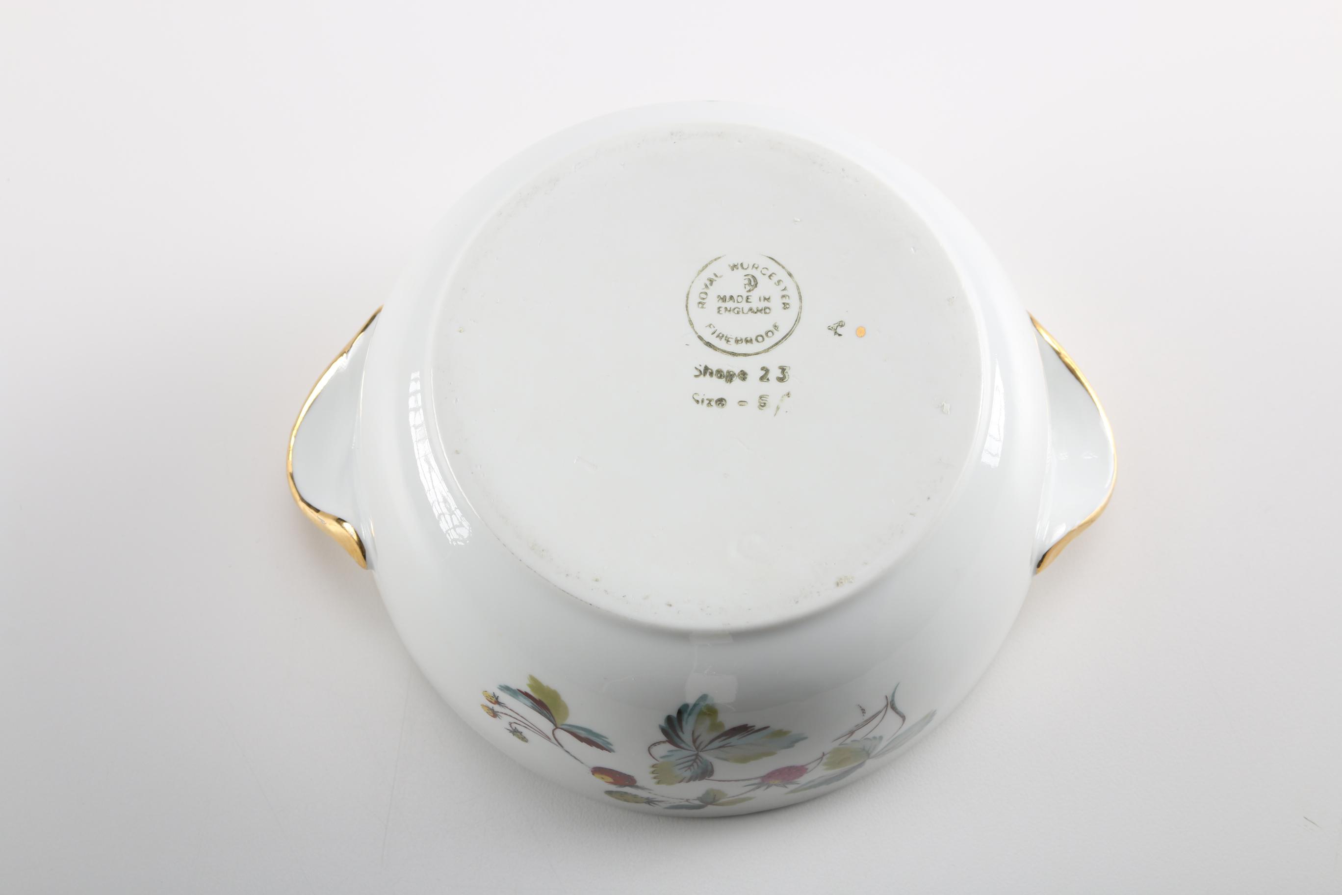 Two Royal Worcester Porcelain Bowls