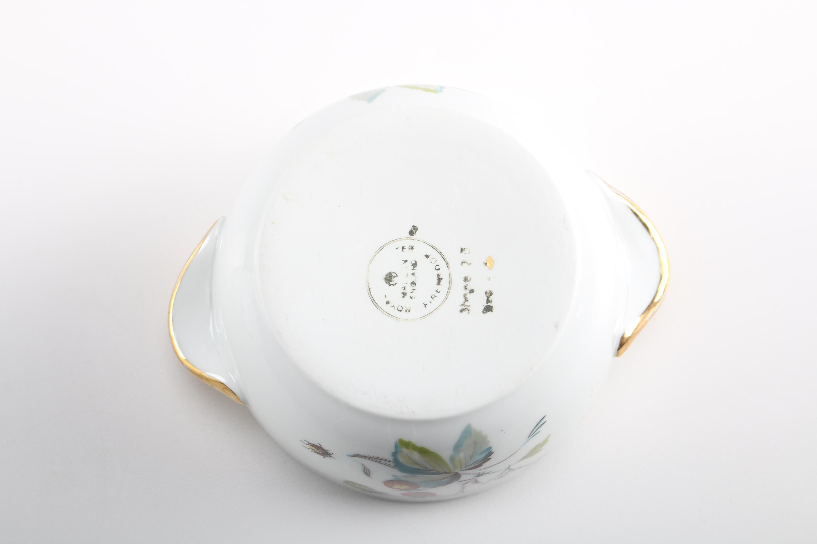 Two Royal Worcester Porcelain Bowls