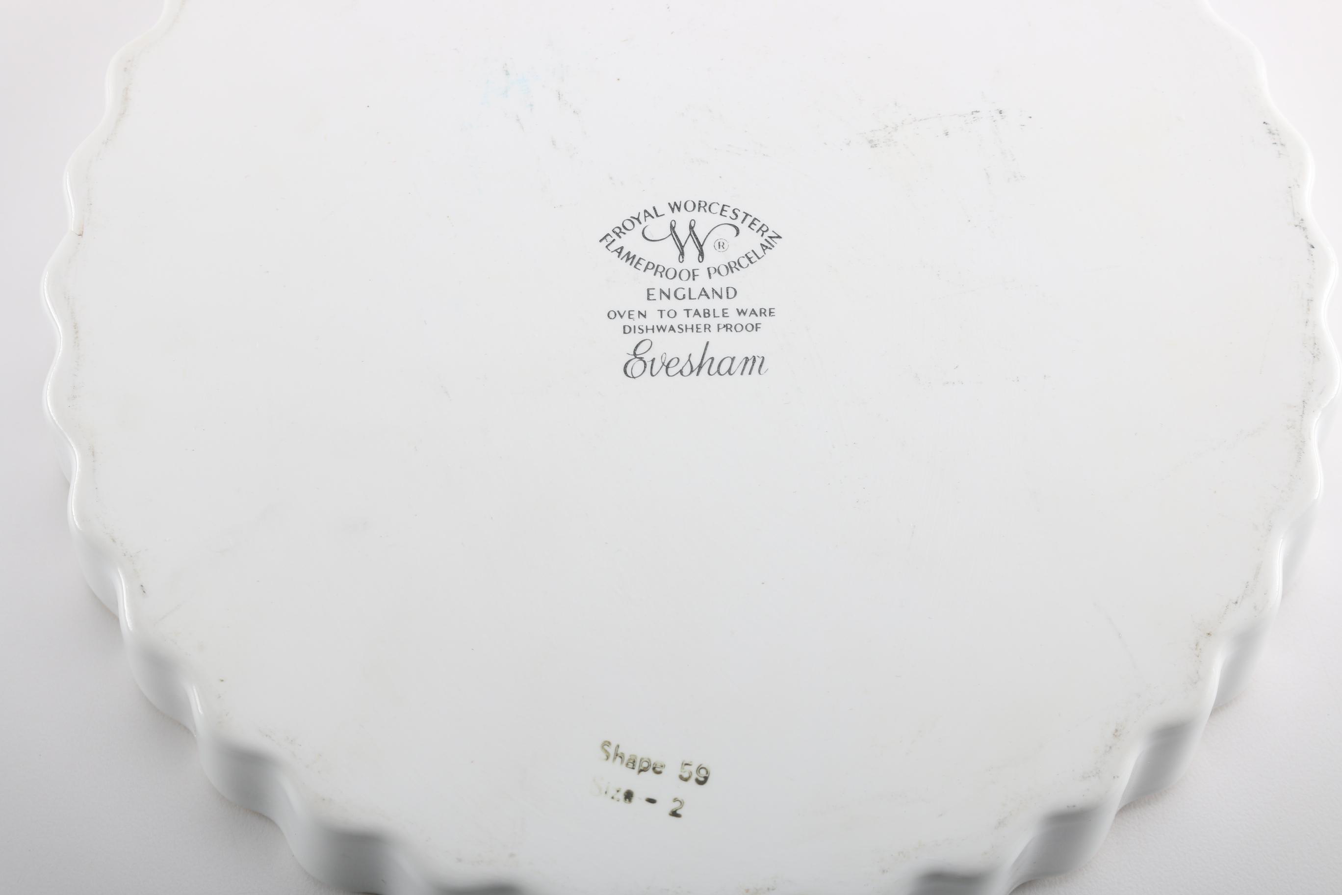 Royal Worcester Quiche Dishes