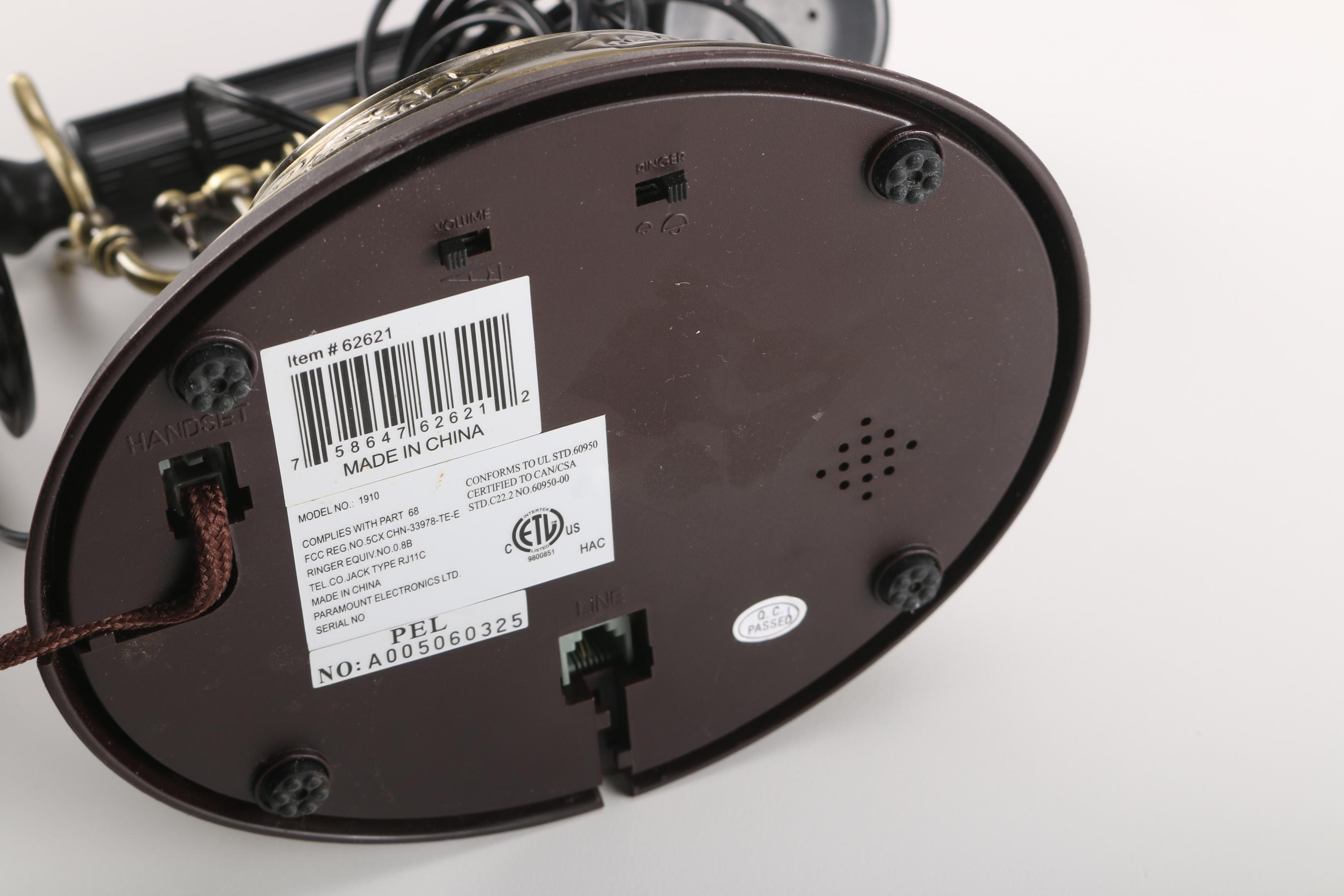 Paramount 1910 Duke Model Telephone