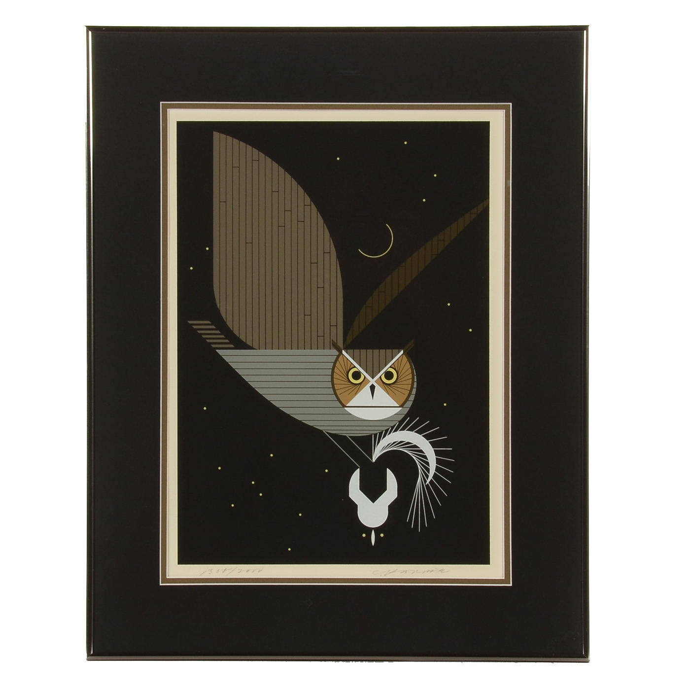 Charley Harper Signed Limited Edition Serigraph "Pfwhoooooooooo!"