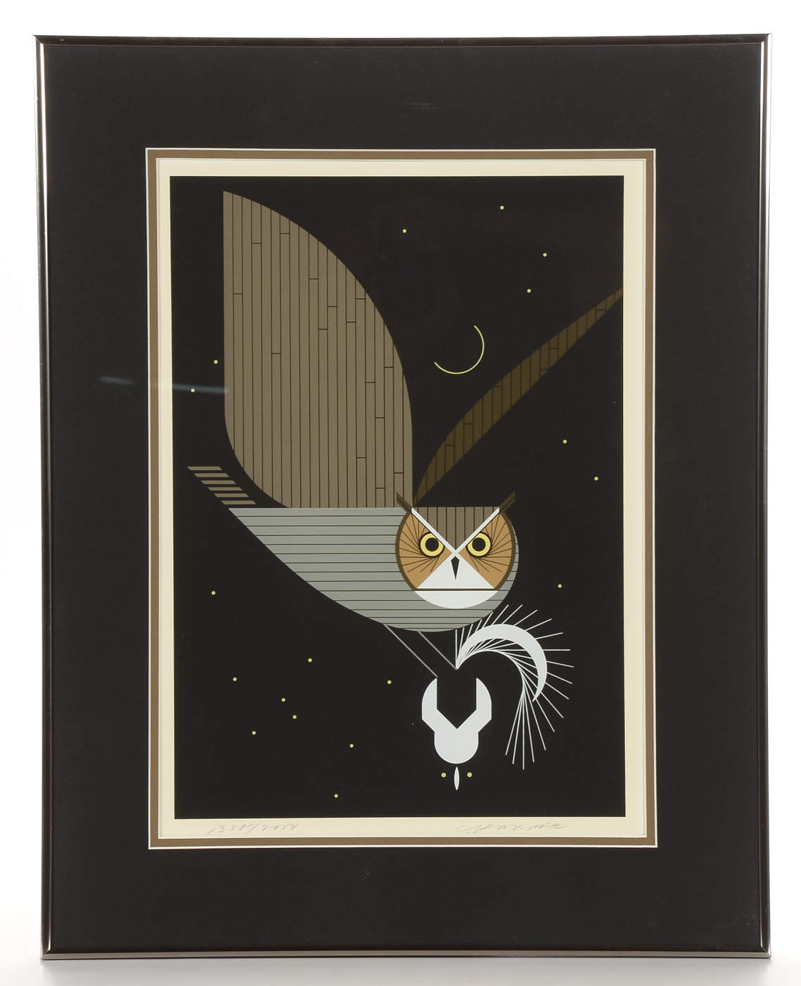 Charley Harper Signed Limited Edition Serigraph "Pfwhoooooooooo!"