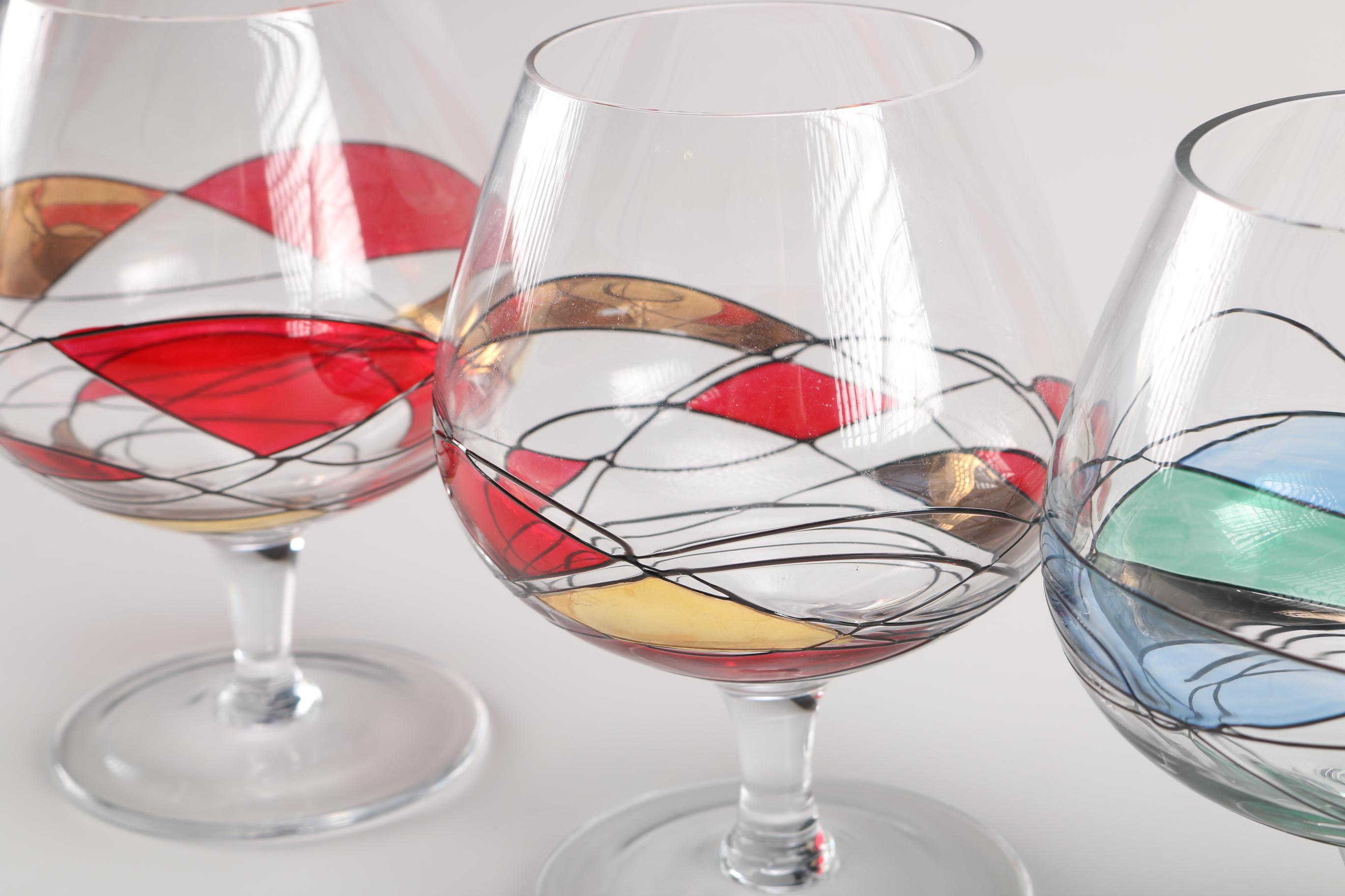 Crystal Artistic Brandy Snifters