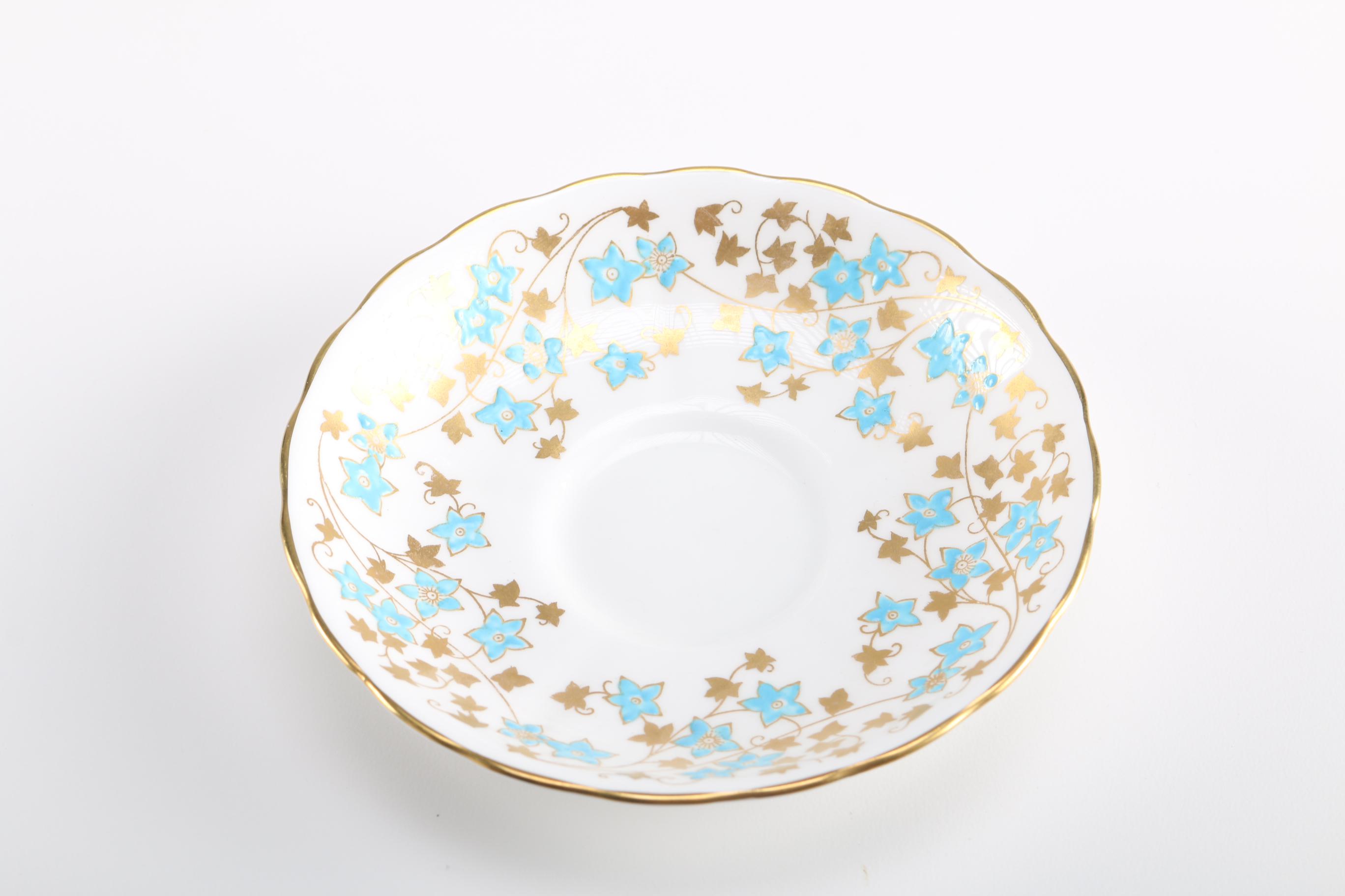 Collection of English Bone China Tea Cups and Saucers