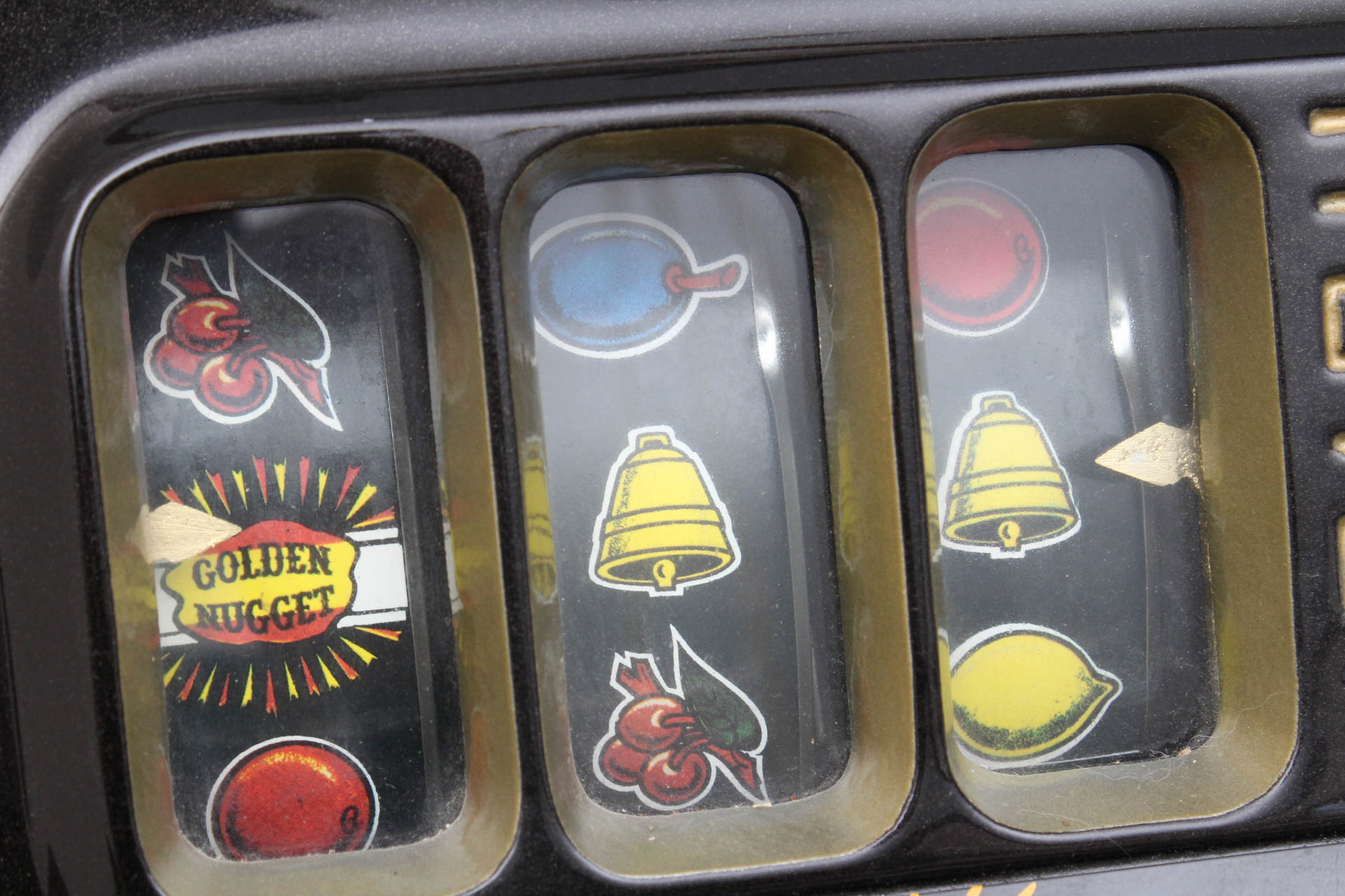 Replica Golden Nugget Slot Machine and Cabinet