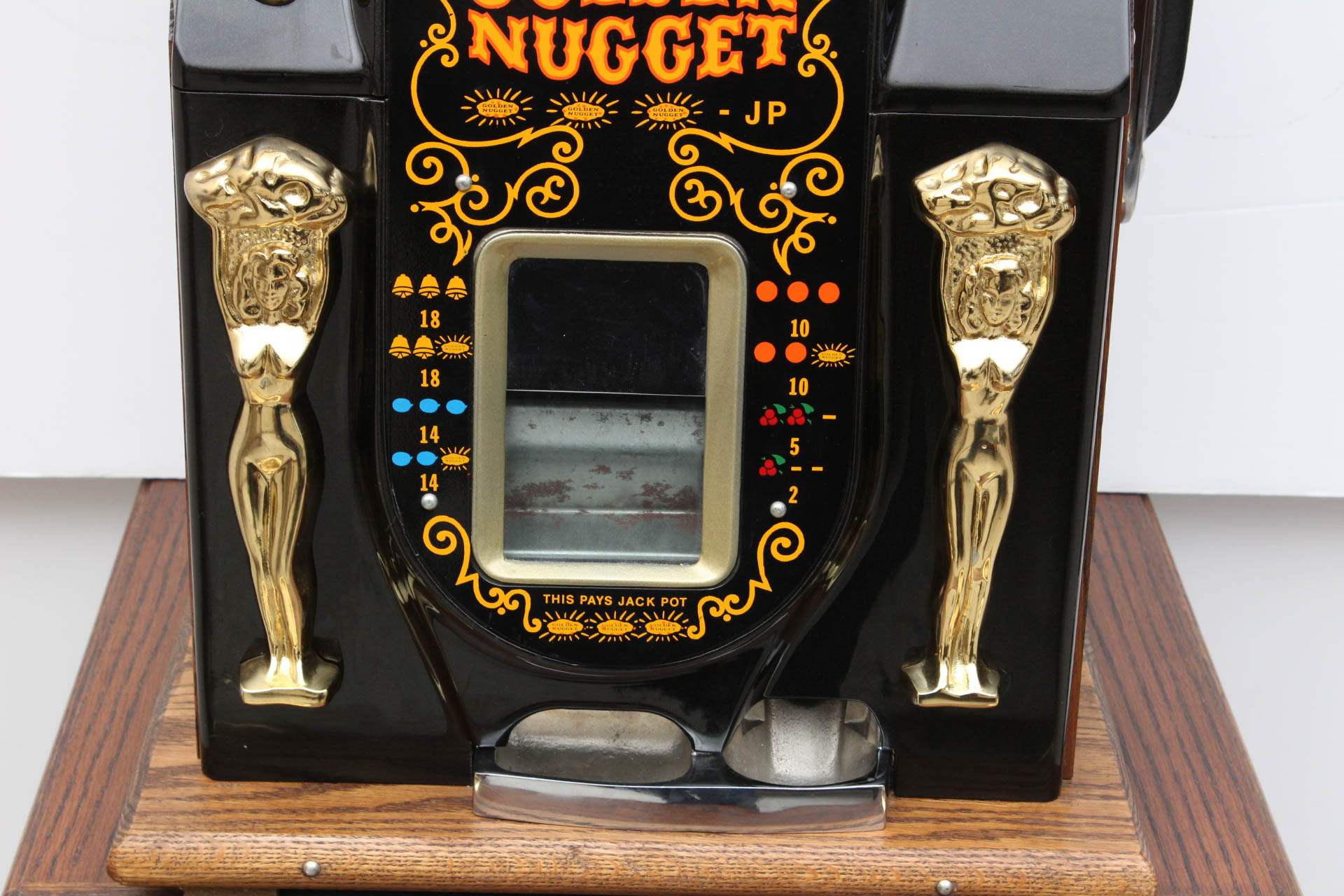 Replica Golden Nugget Slot Machine and Cabinet