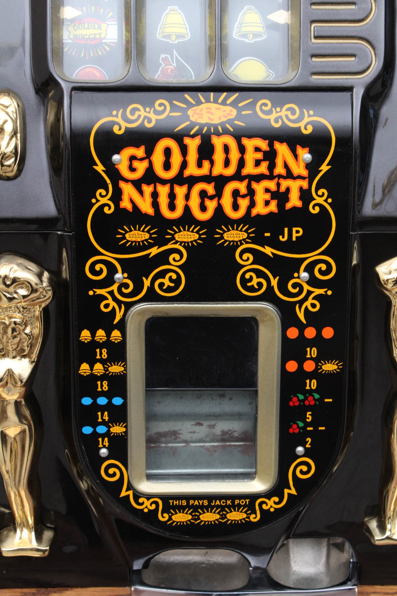 Replica Golden Nugget Slot Machine and Cabinet