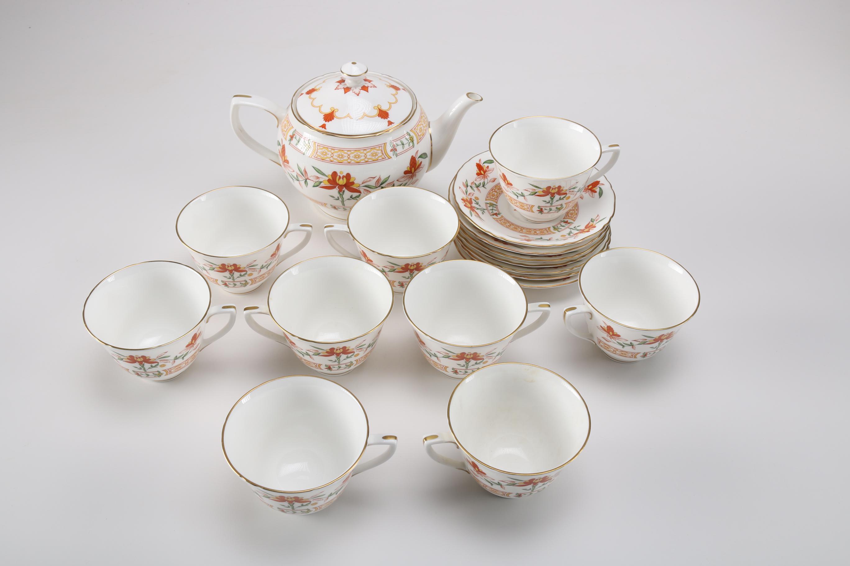 Royal Worcester "Chamberlain" Tea Set