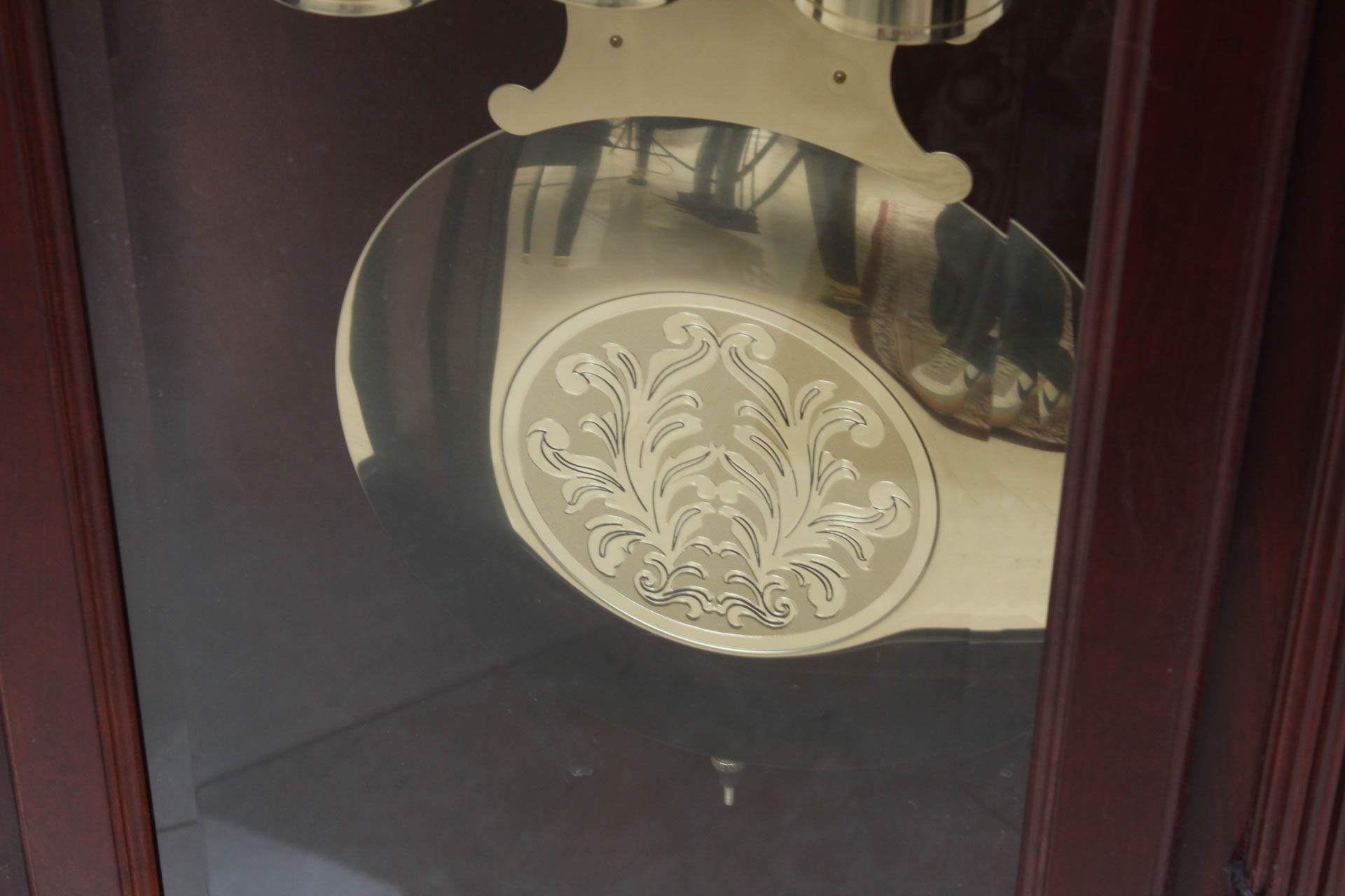 Howard Miller "Ambassador" Mahogany and Cherry Grandfather Clock