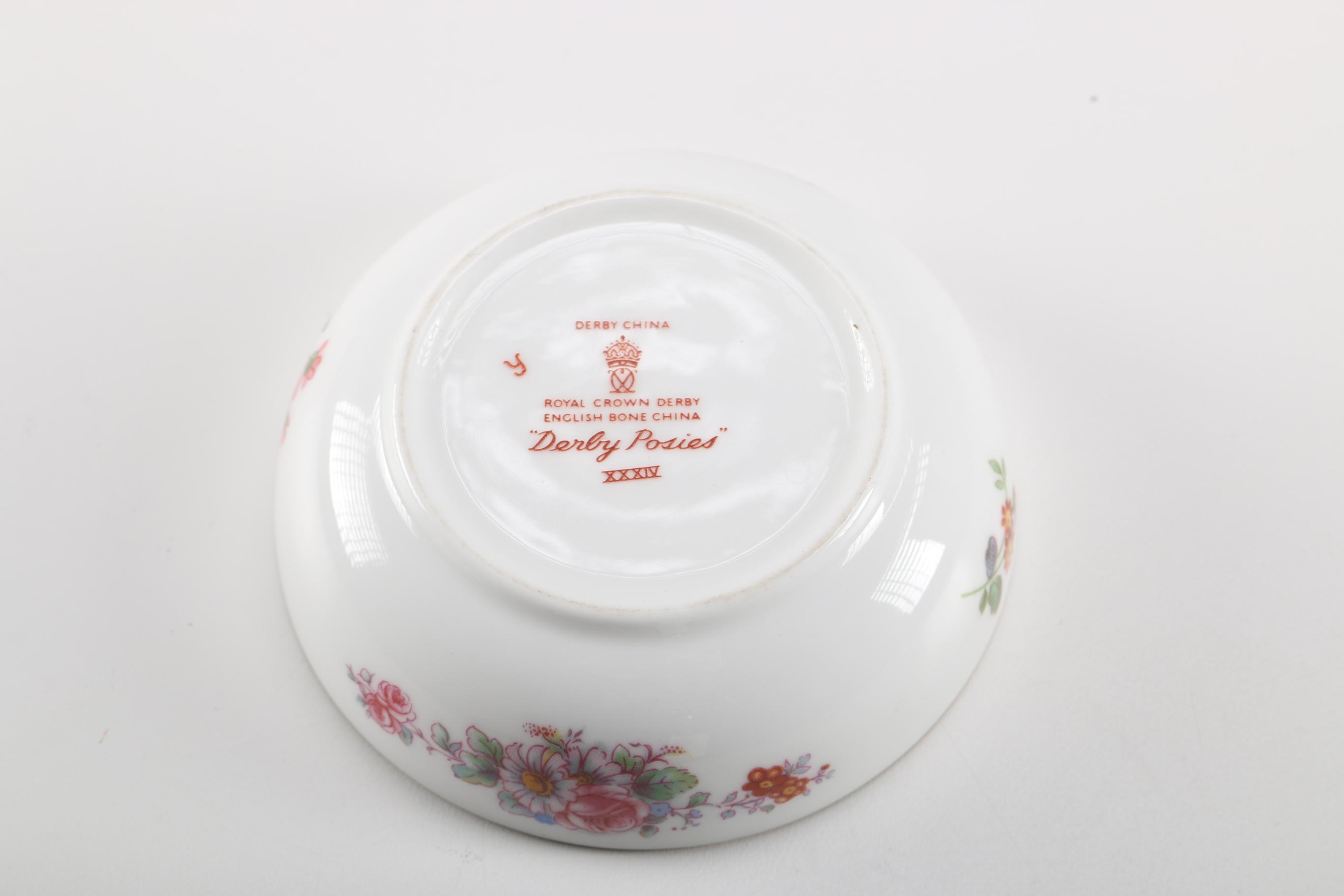 Royal Crown Derby "Derby Posies" Tea Strainer and Bowl