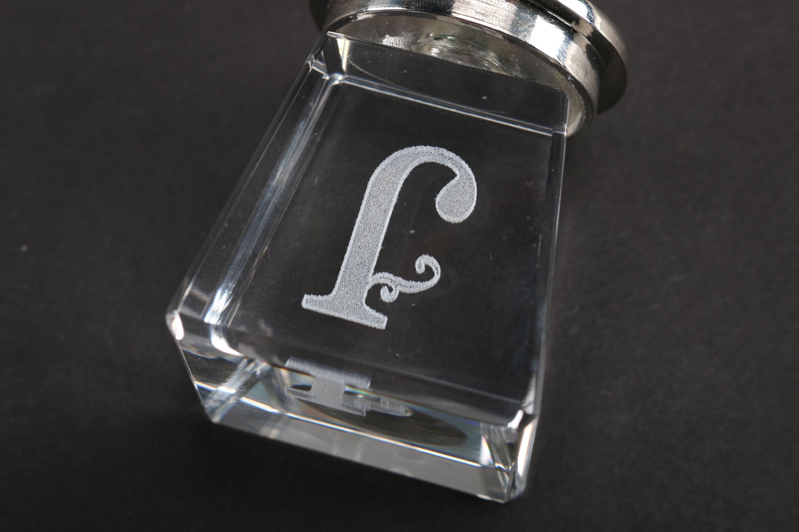 Crystal and Stainless Steel Wine Stopper