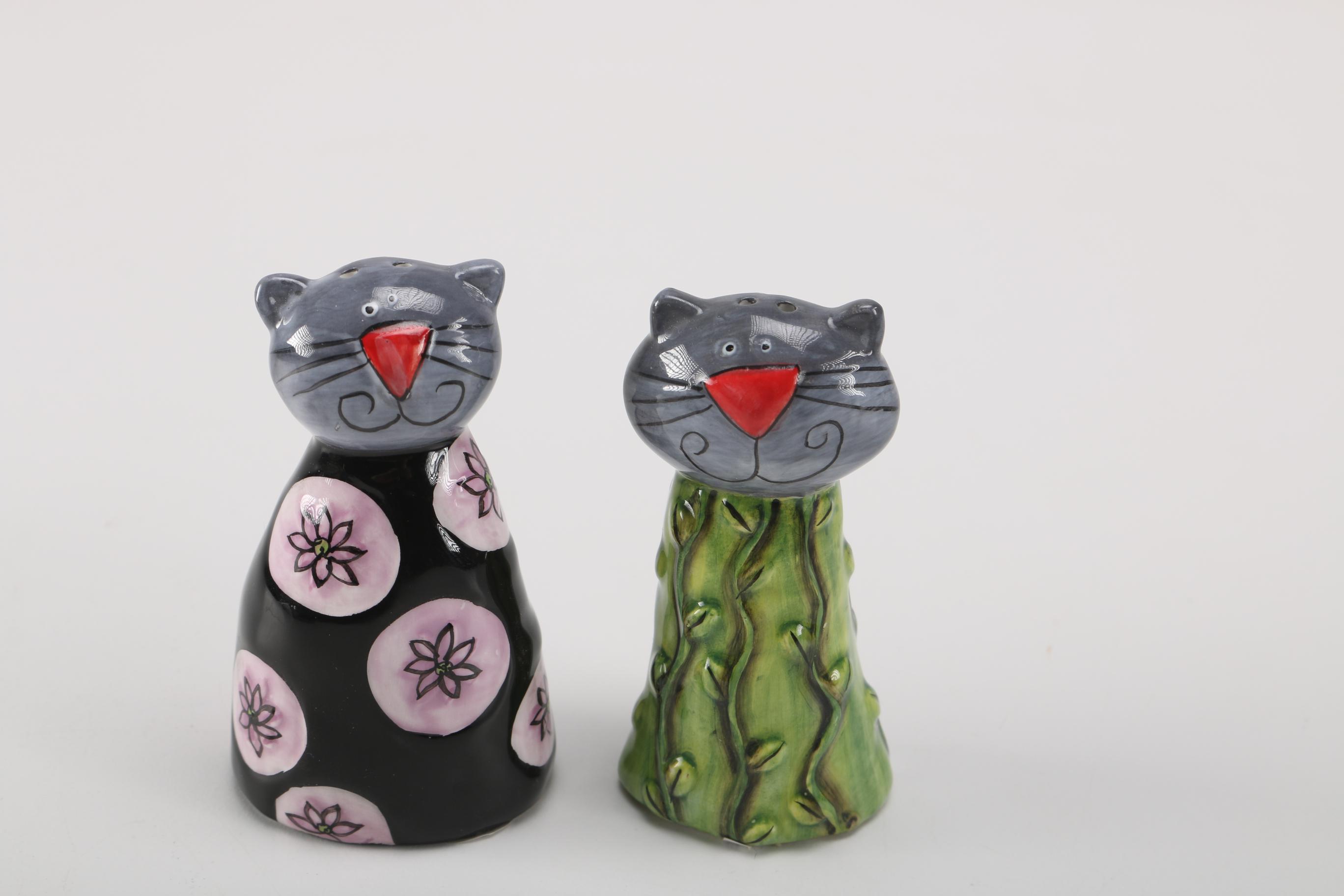 Novelty Pottery Salt And Pepper Shakers