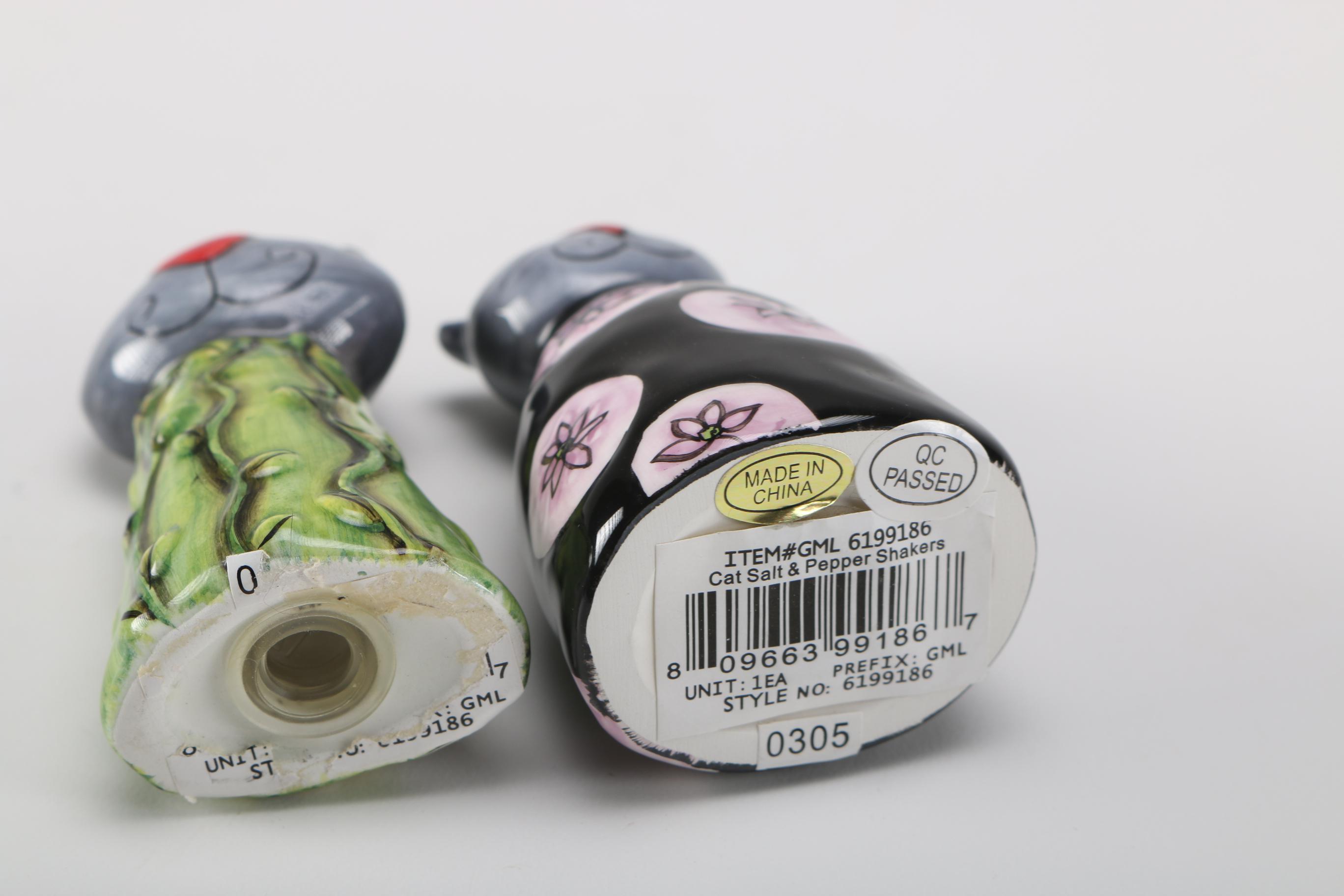 Novelty Pottery Salt And Pepper Shakers