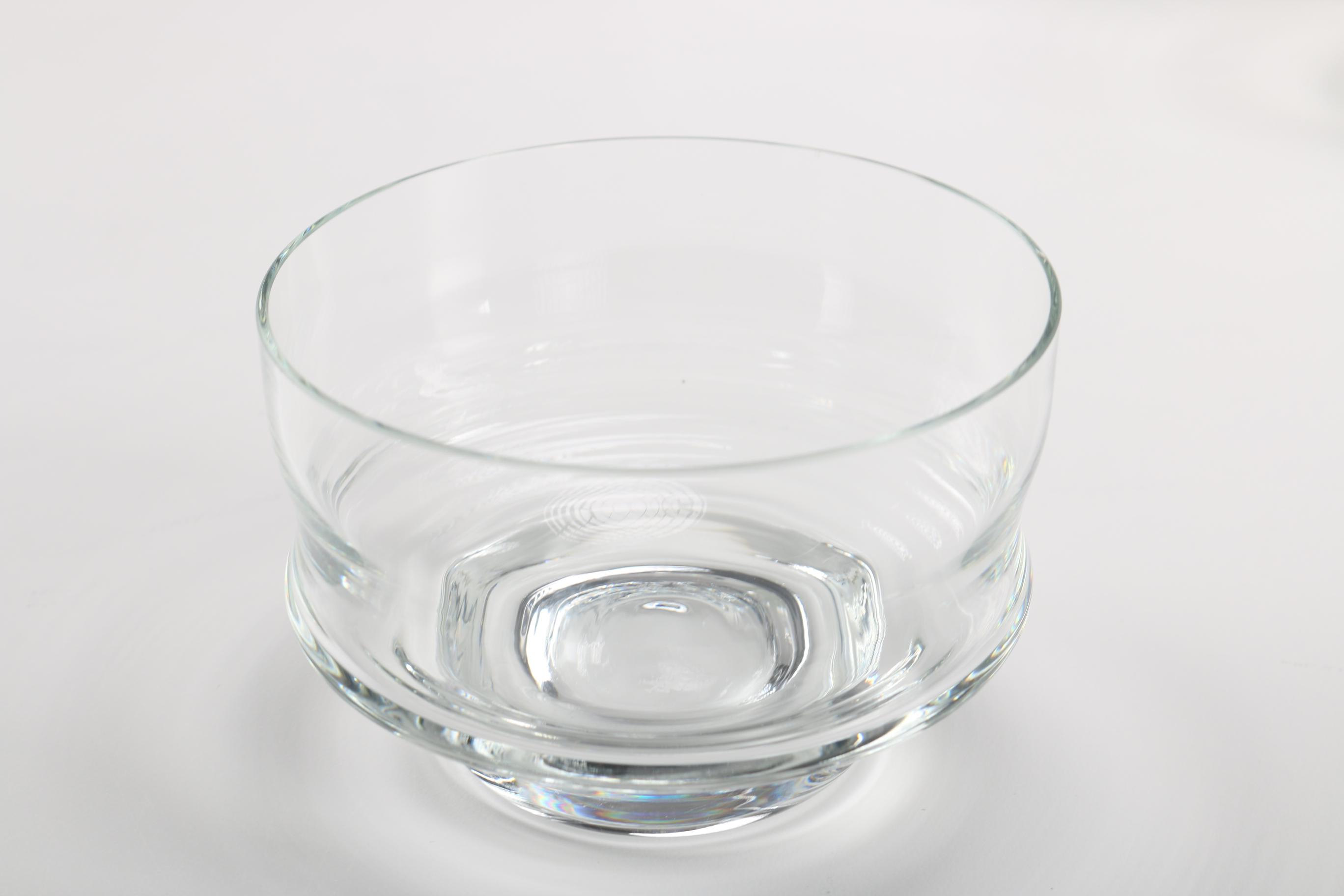 Clear Glass Bowls and Dessert Plates