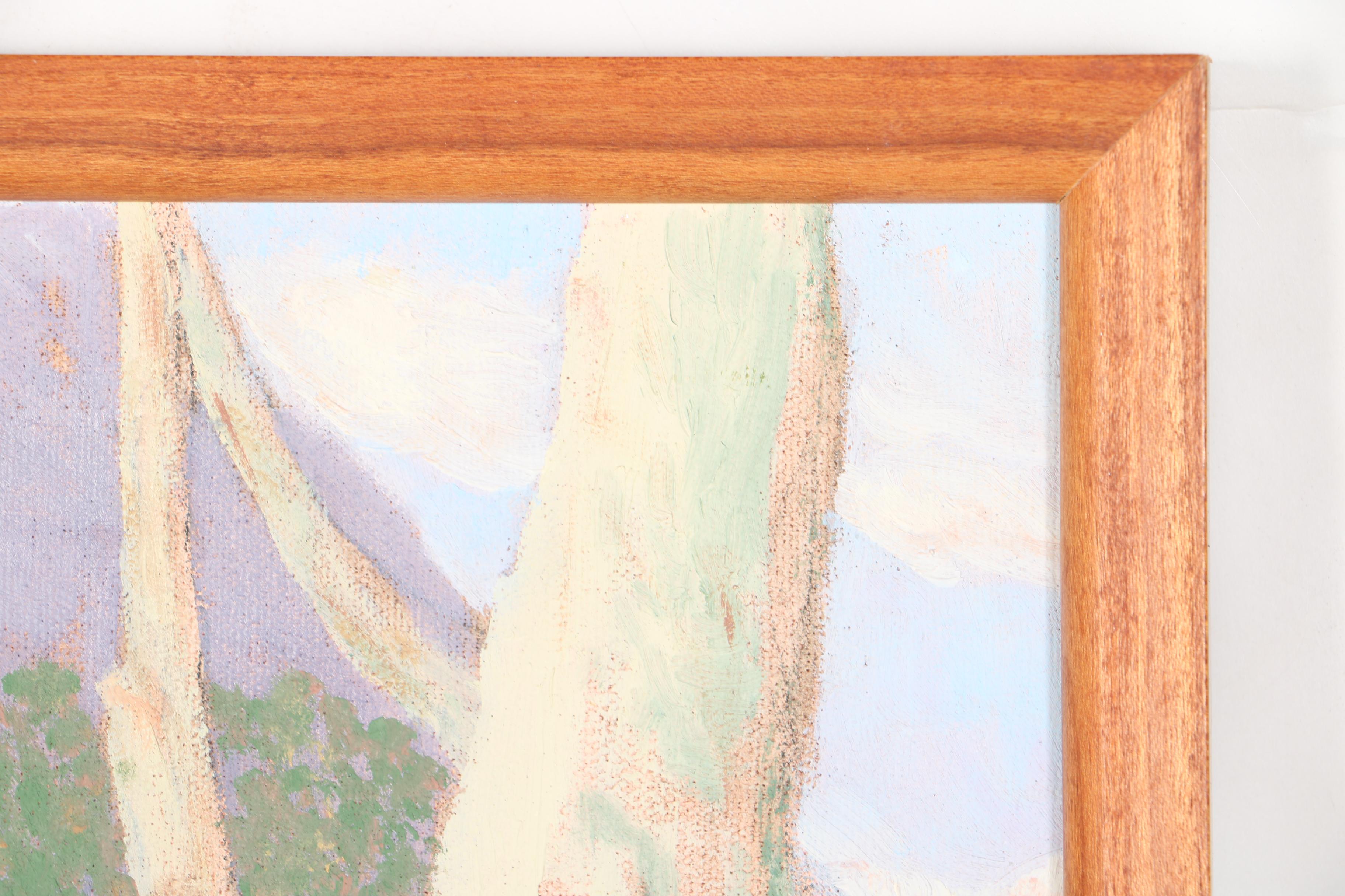 A.J. Steiner Oil on Paper American West Horses