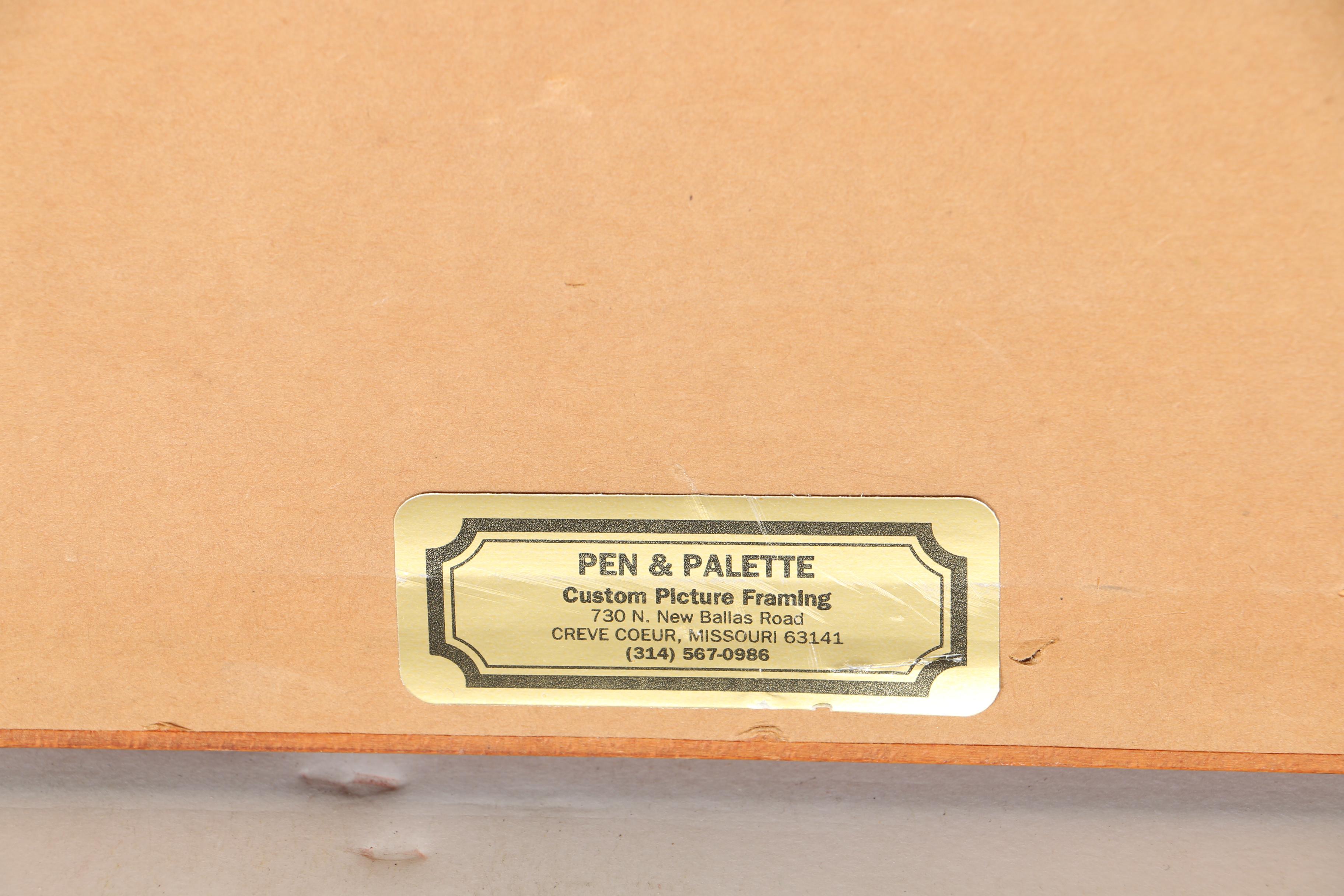 A.J. Steiner Oil on Paper American West Horses