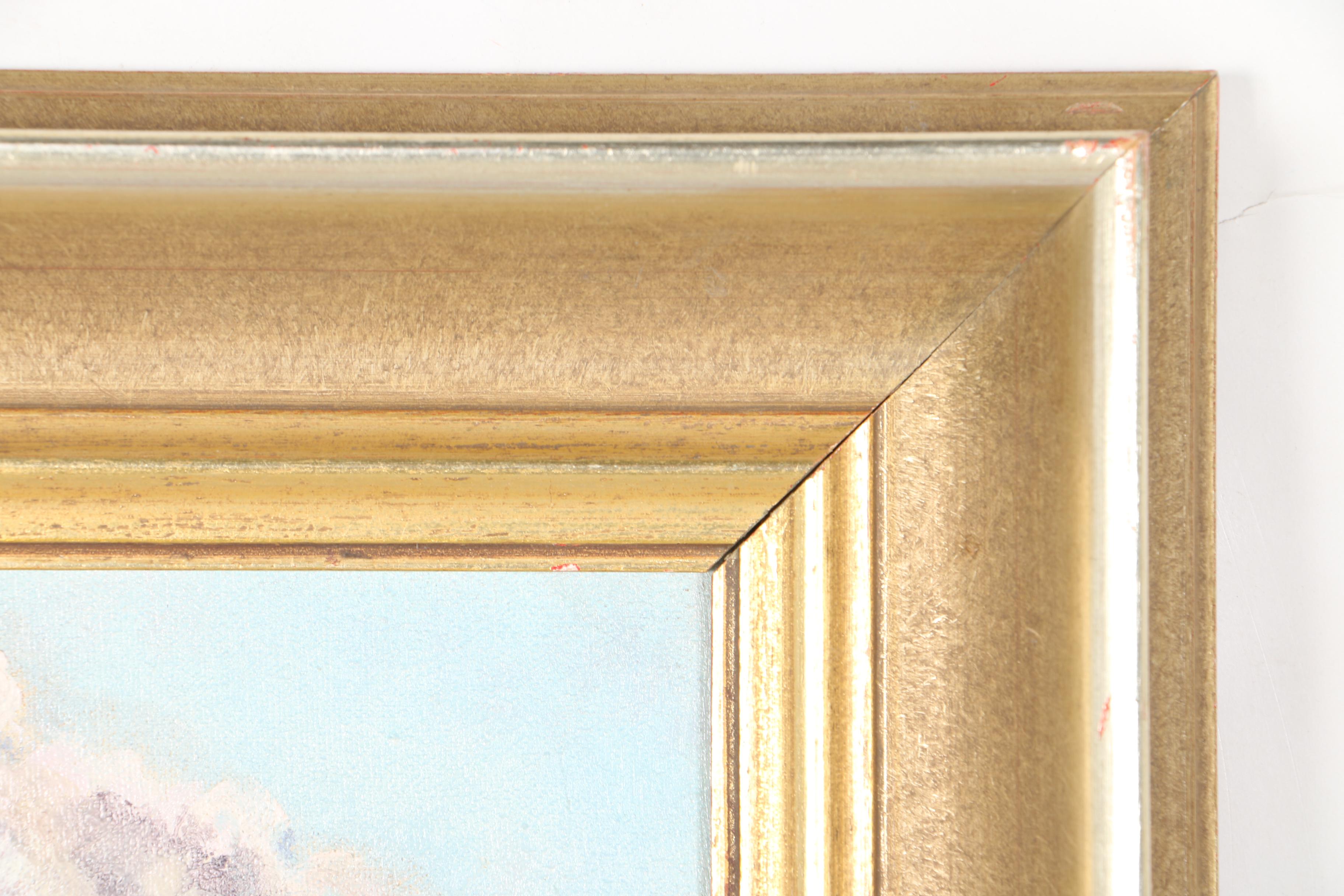 A.J. Steiner Oil on Paper American West Horses