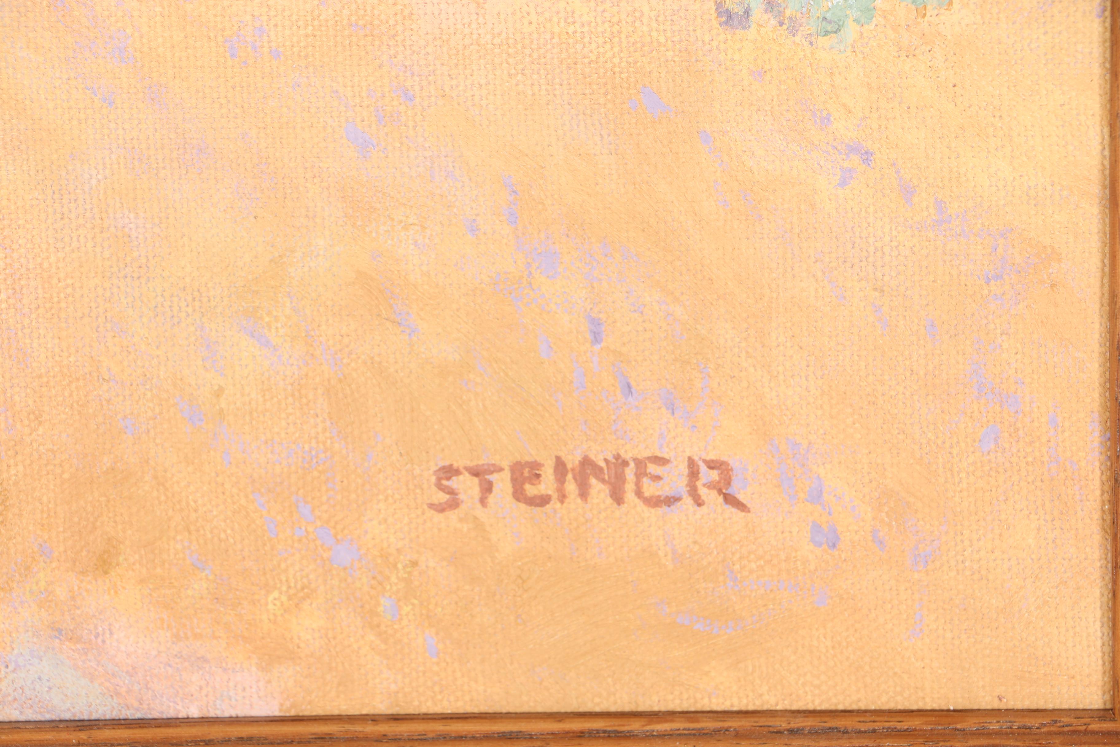 A.J. Steiner Oil on Paper American West Horses