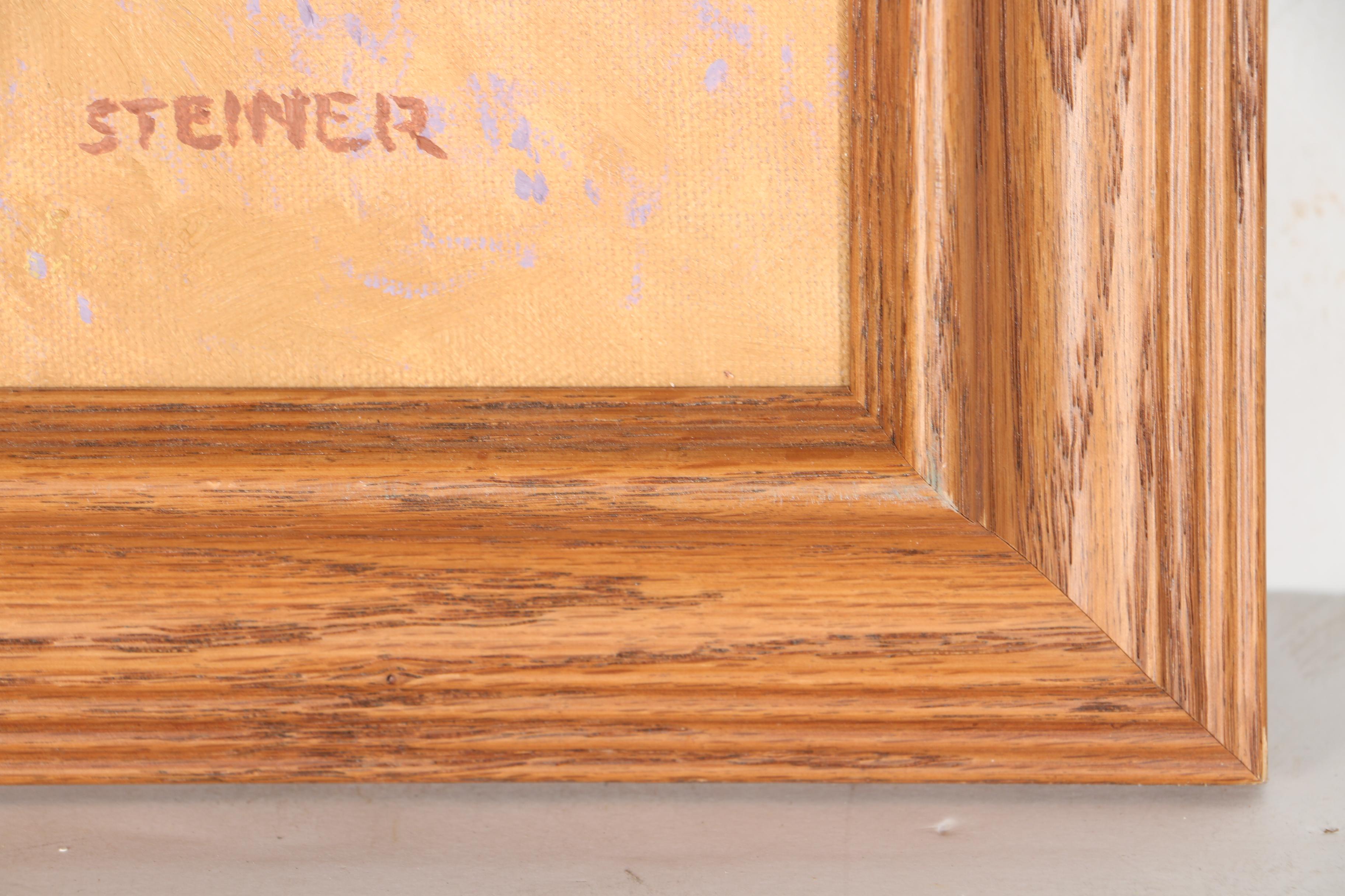 A.J. Steiner Oil on Paper American West Horses