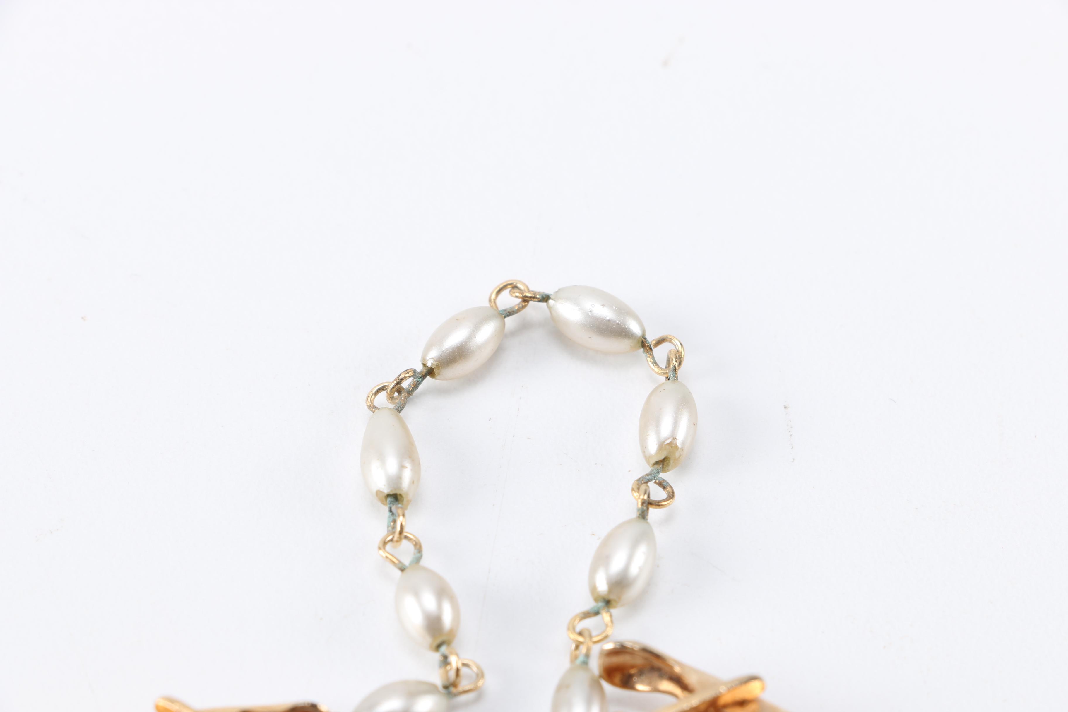 Gold Tone and Rhinestone Statement Jewelry