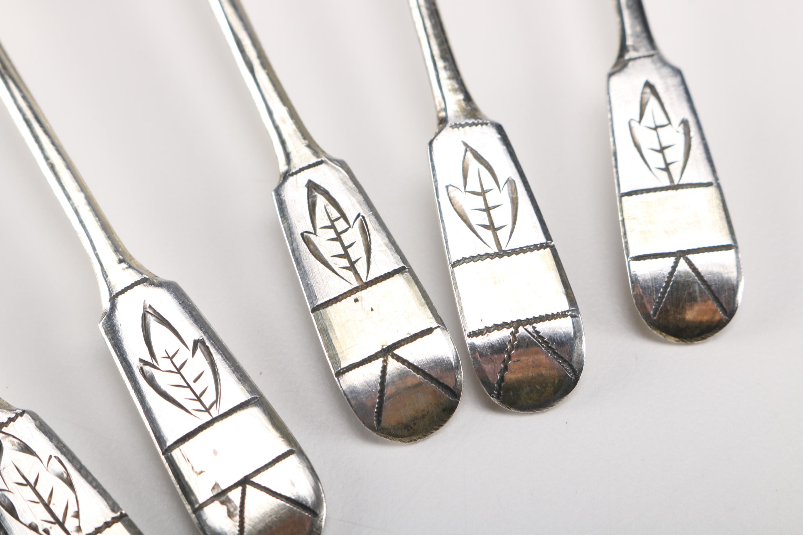 Russian 875 Silver Spoons