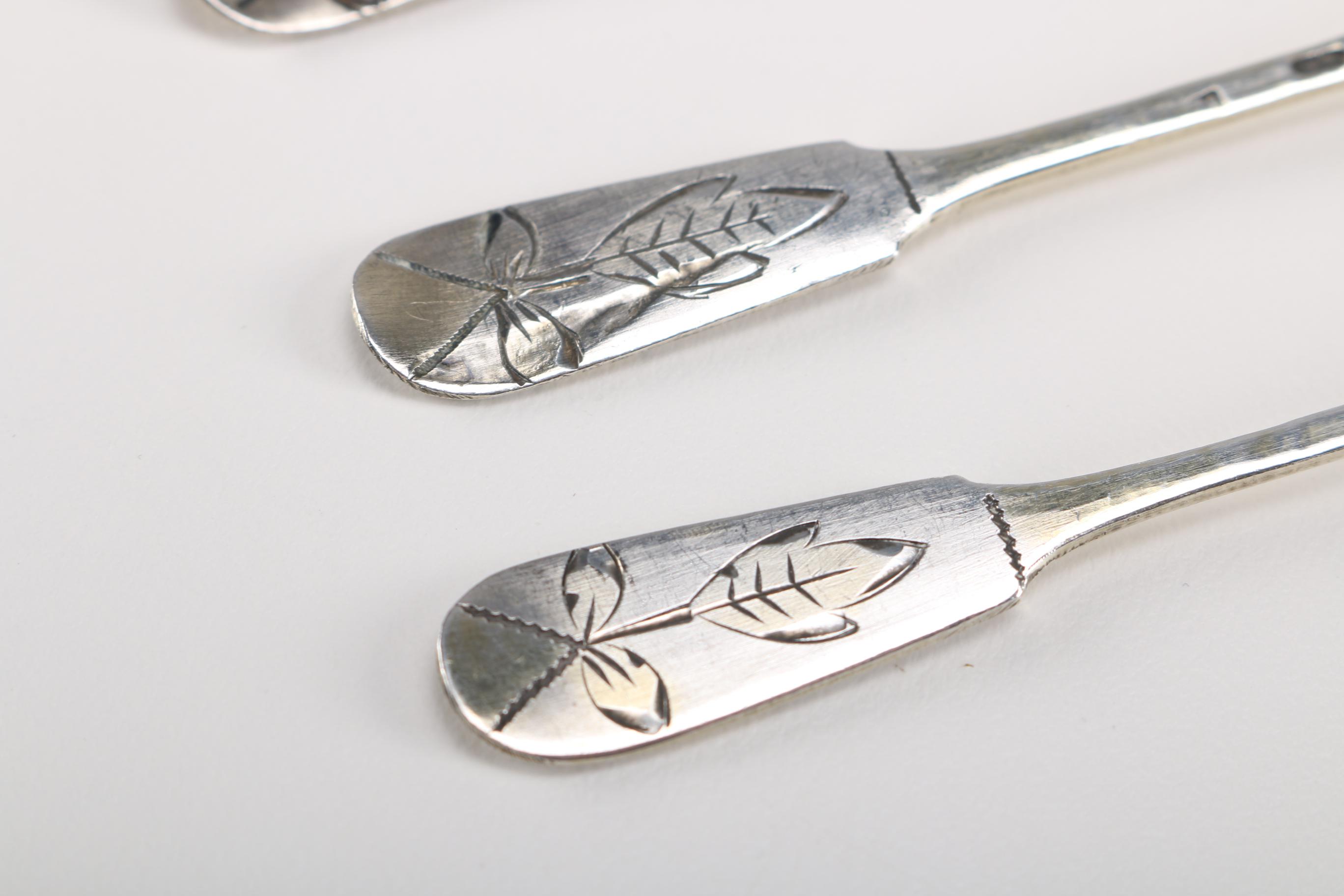 Russian 875 Silver Spoons