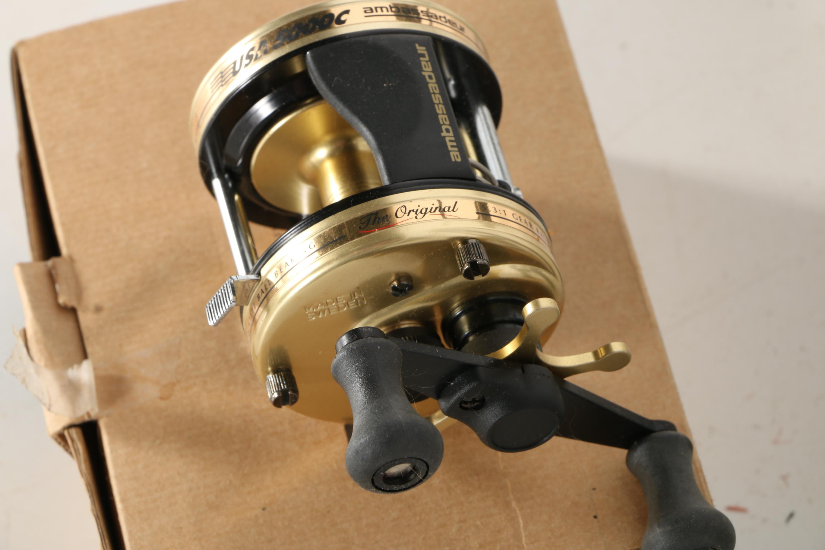 Assortment of Fishing Rods and Reels