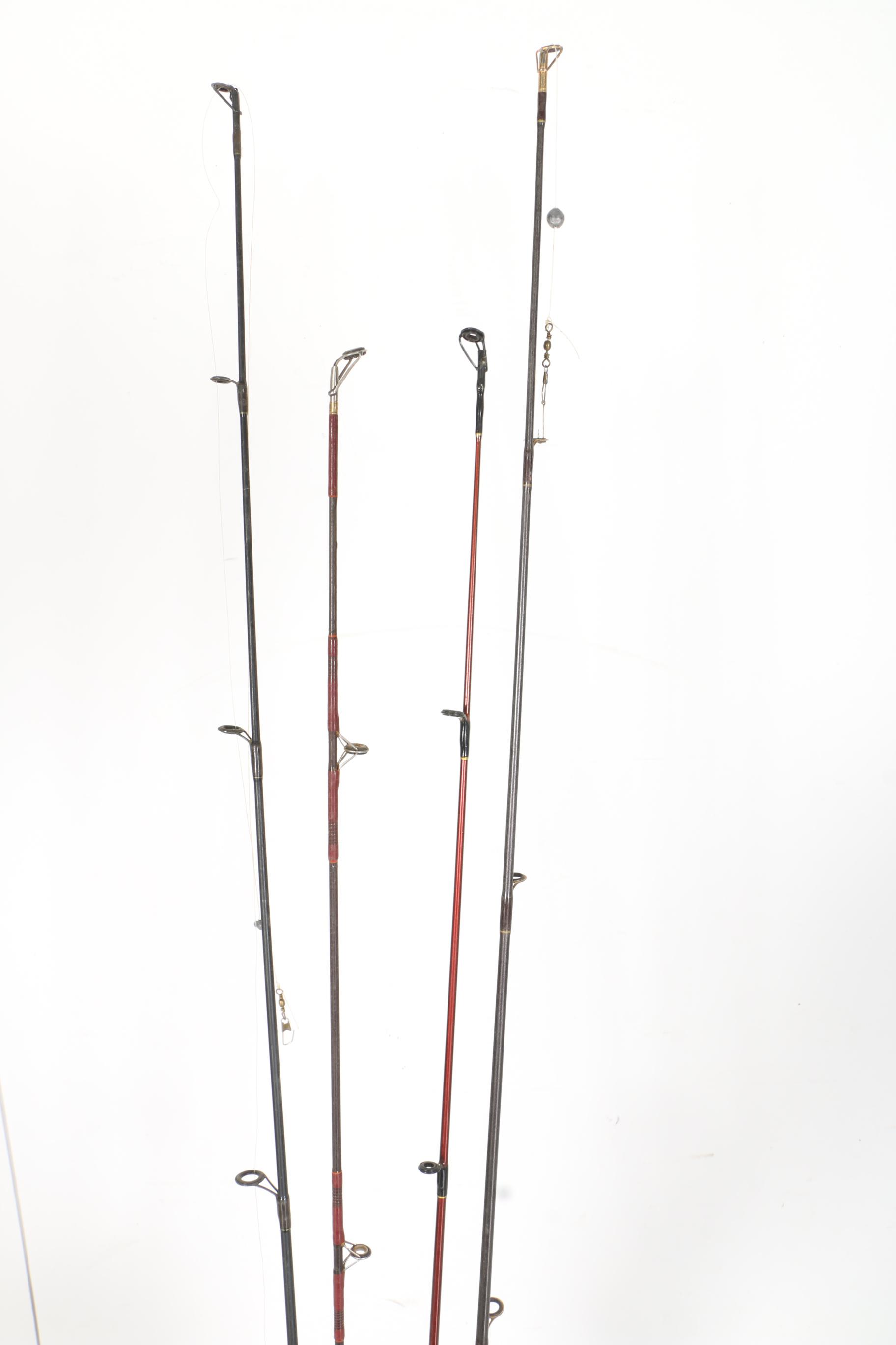 Assortment of Fishing Rods and Reels