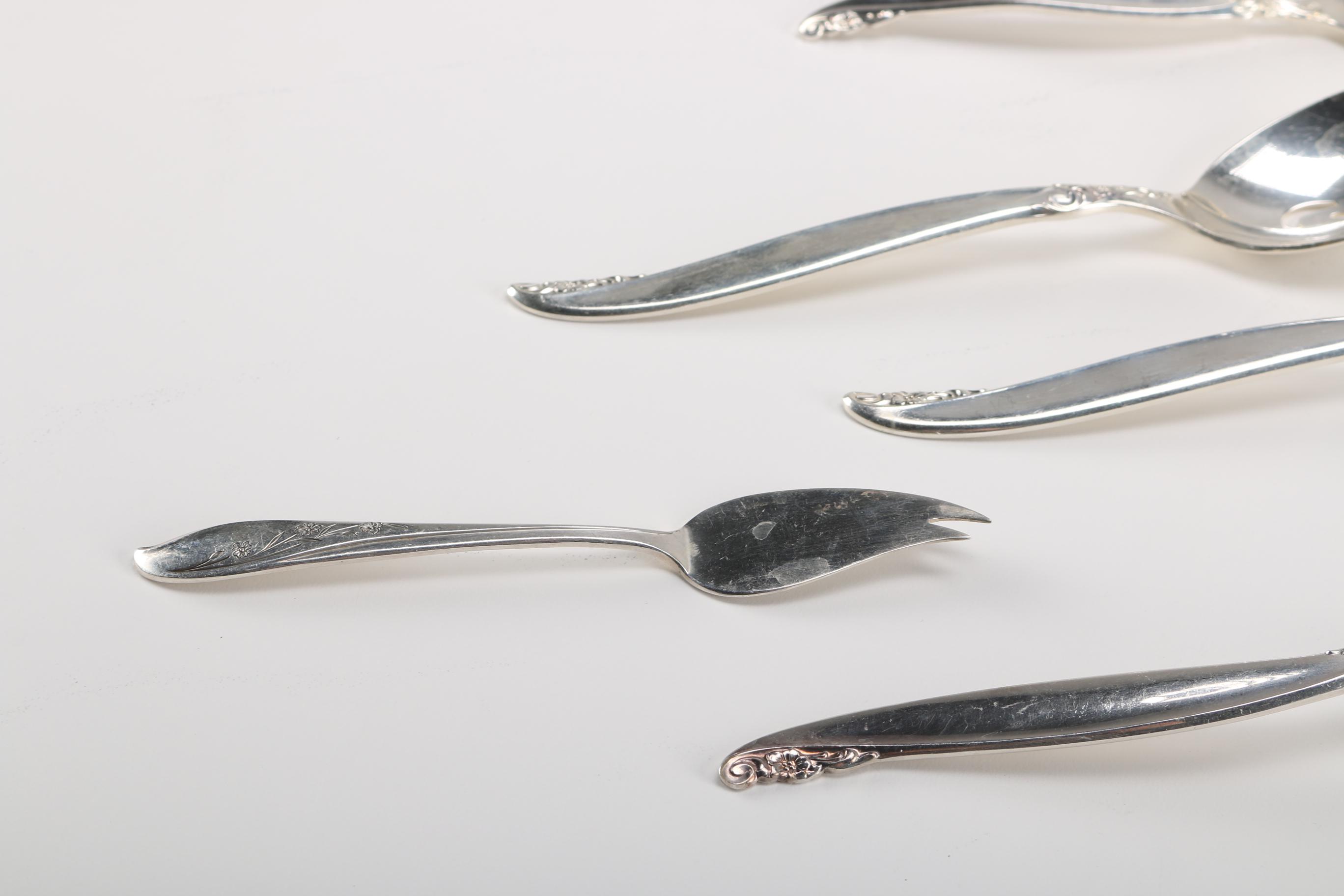 Rogers Brothers "Springtime" and "Leilani" Silver Plated Serving Utensils