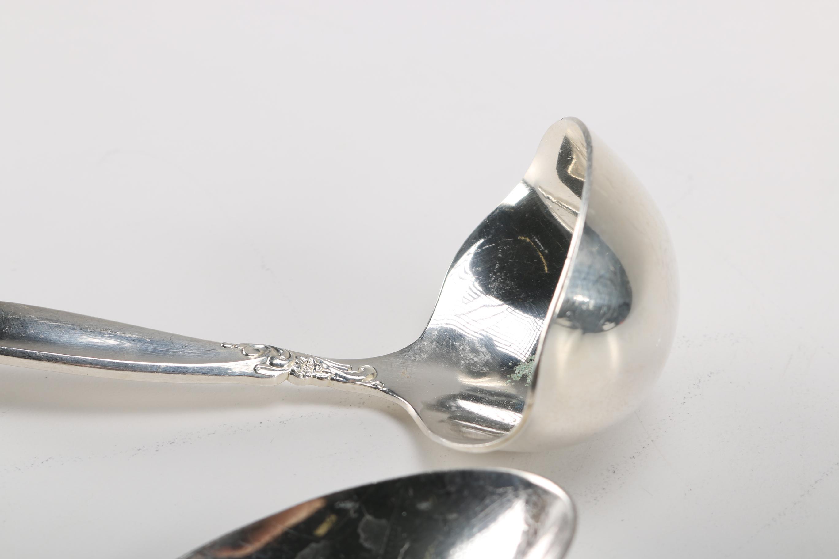 Rogers Brothers "Springtime" and "Leilani" Silver Plated Serving Utensils