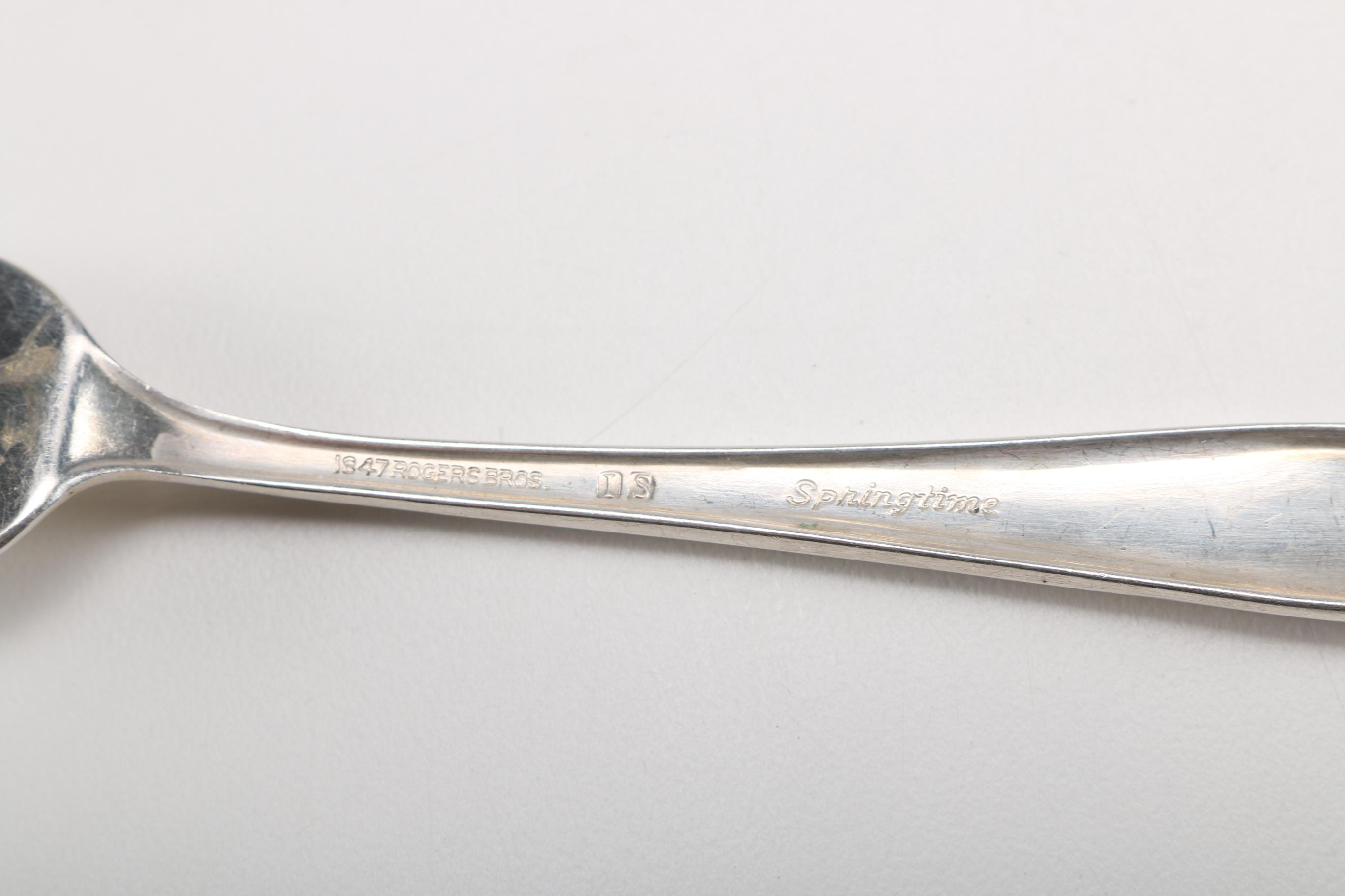 Rogers Brothers "Springtime" and "Leilani" Silver Plated Serving Utensils