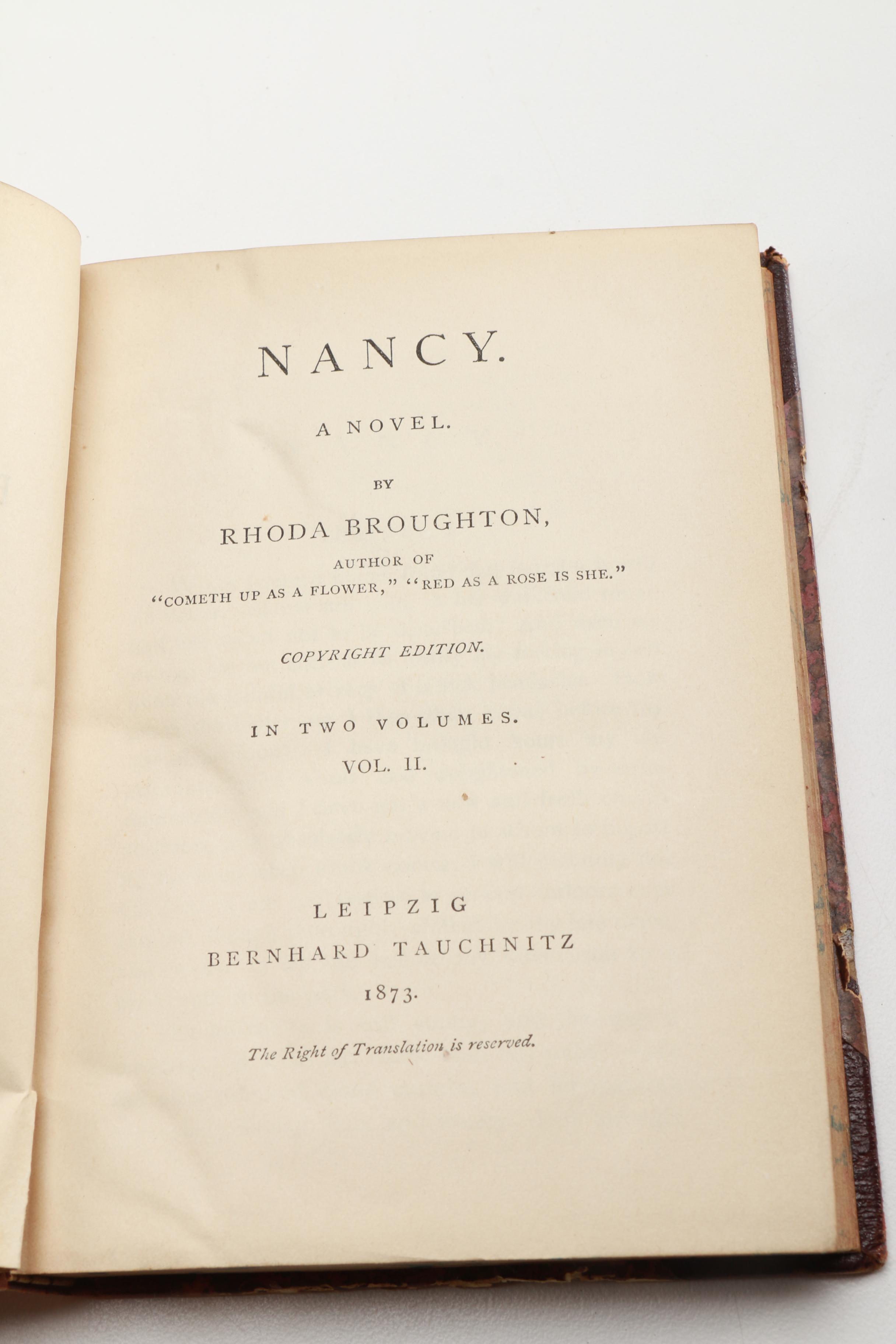 "Collection of British Authors" Tauchnitz Edition