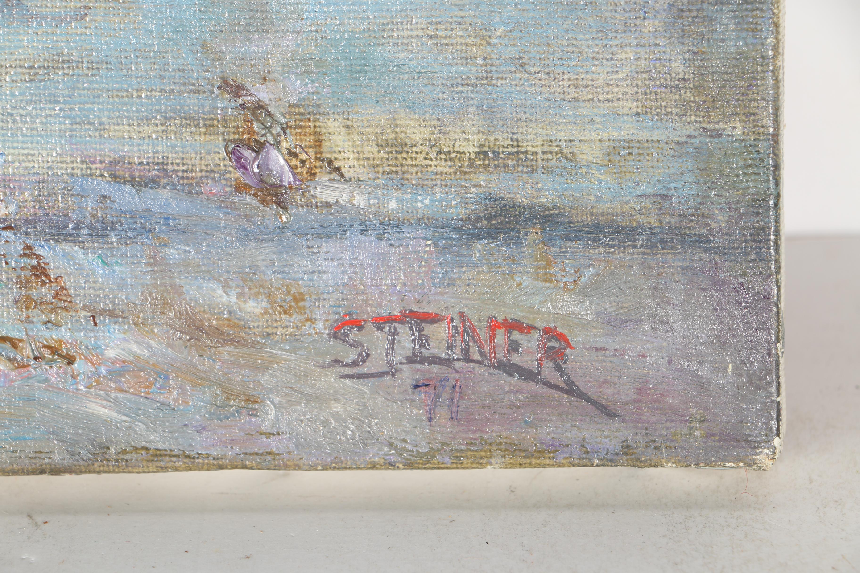 A.J Steiner Oil Paintings of Farm Landscapes