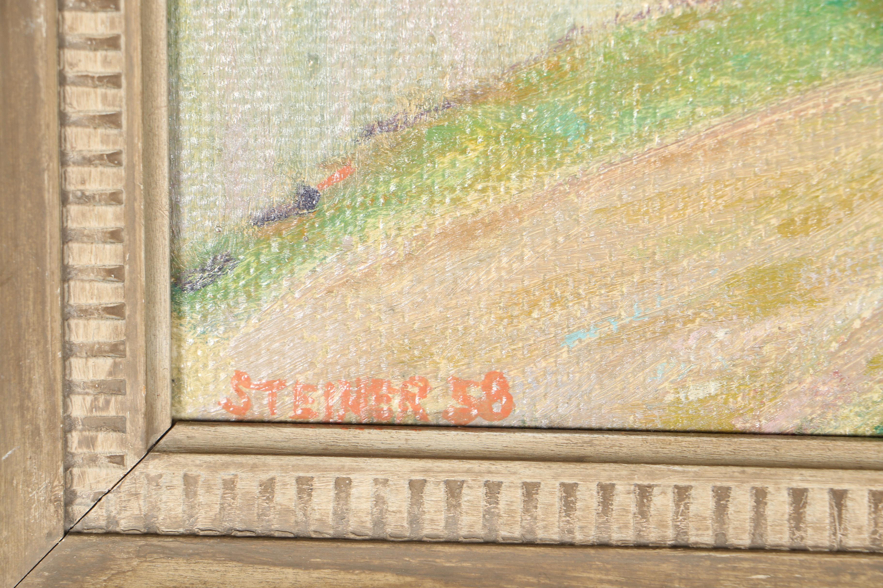 A.J Steiner Oil Paintings of Farm Landscapes