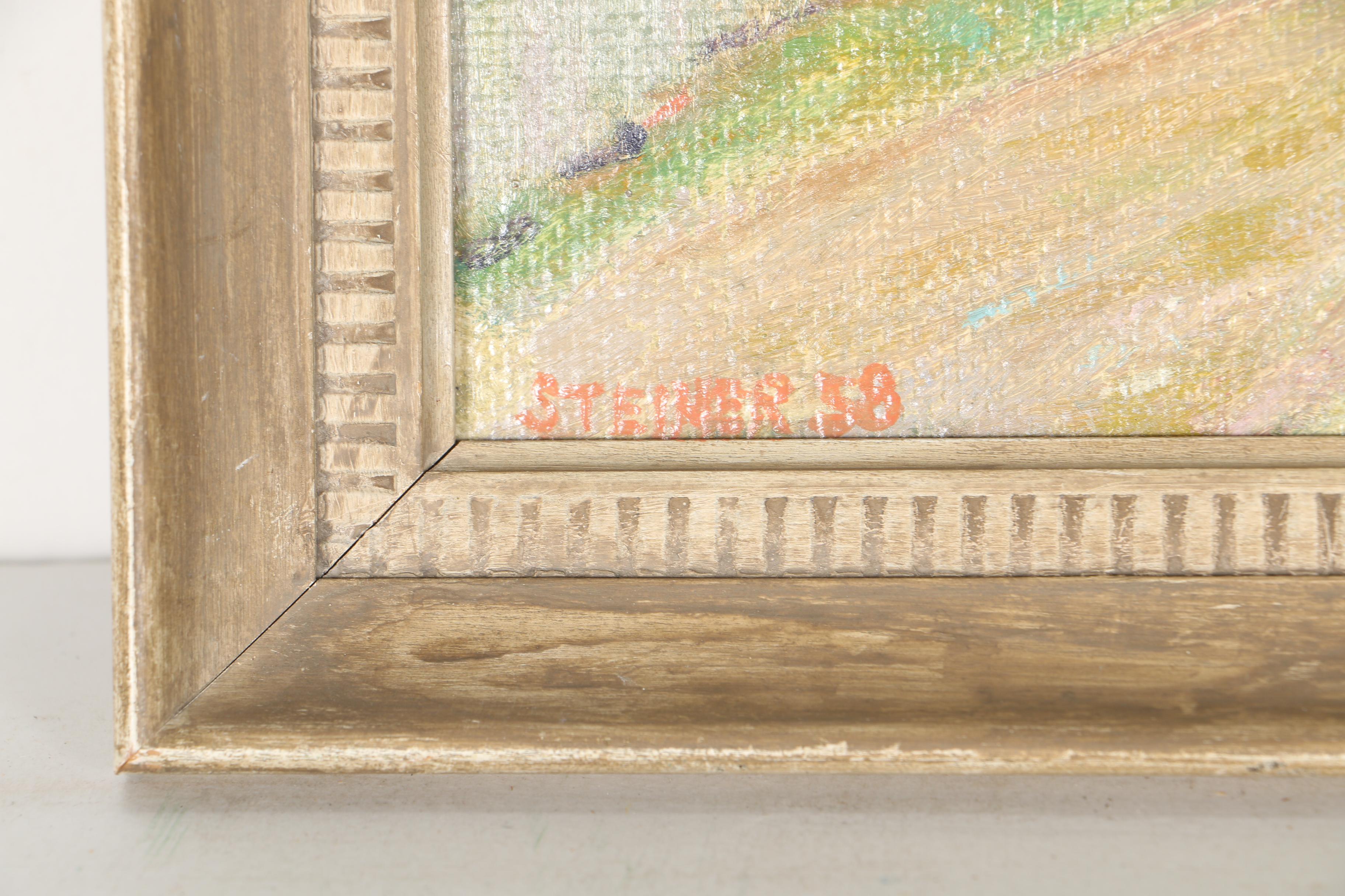 A.J Steiner Oil Paintings of Farm Landscapes